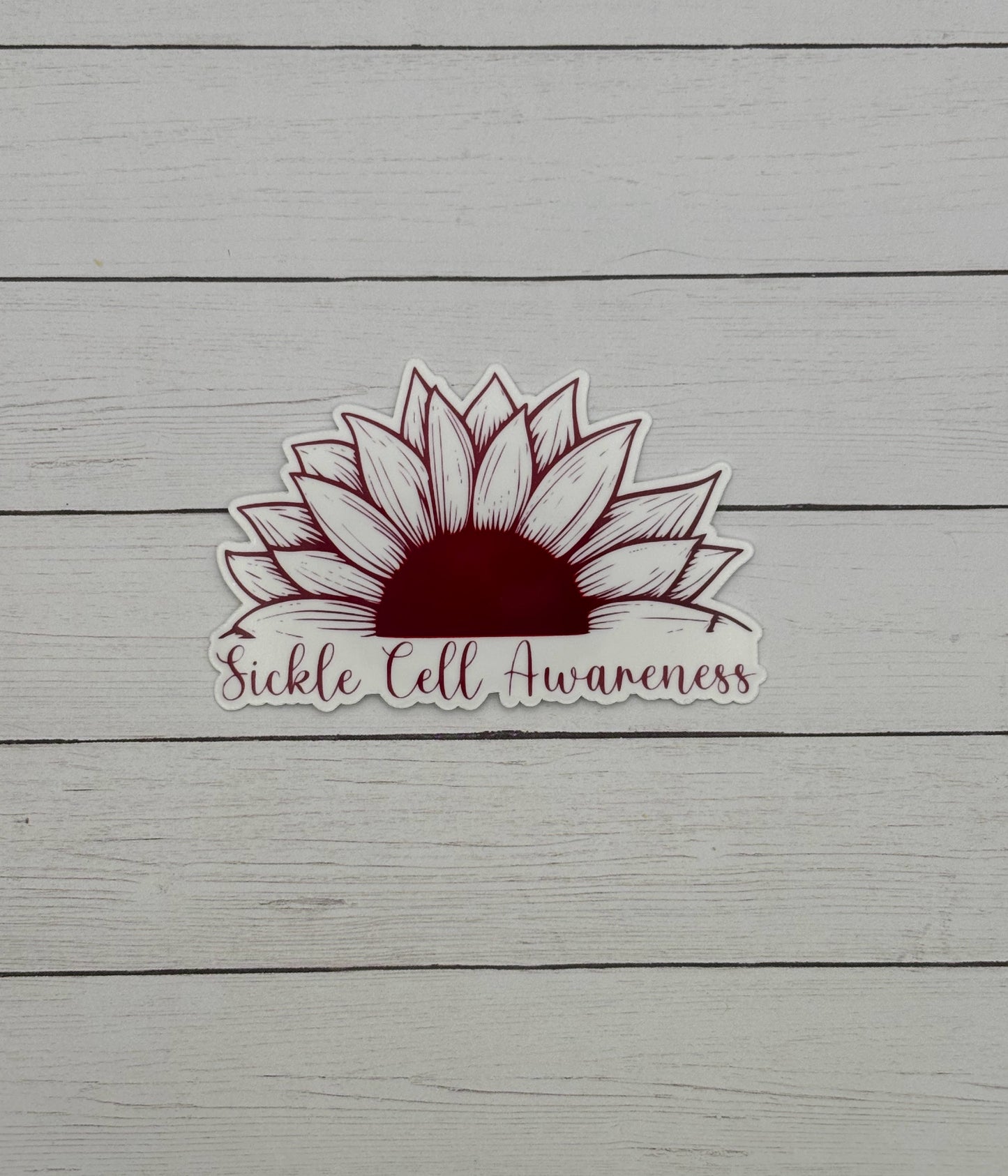 Sickle Cell Awareness Sunflower Sticker