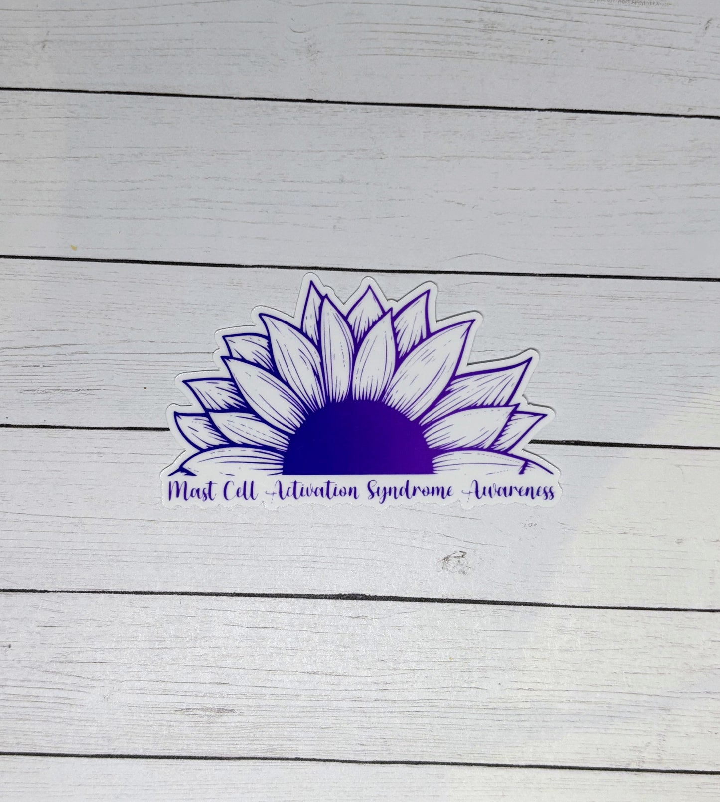 Mast Cell Activation Syndrome Awareness Sunflower Sticker or Magnet
