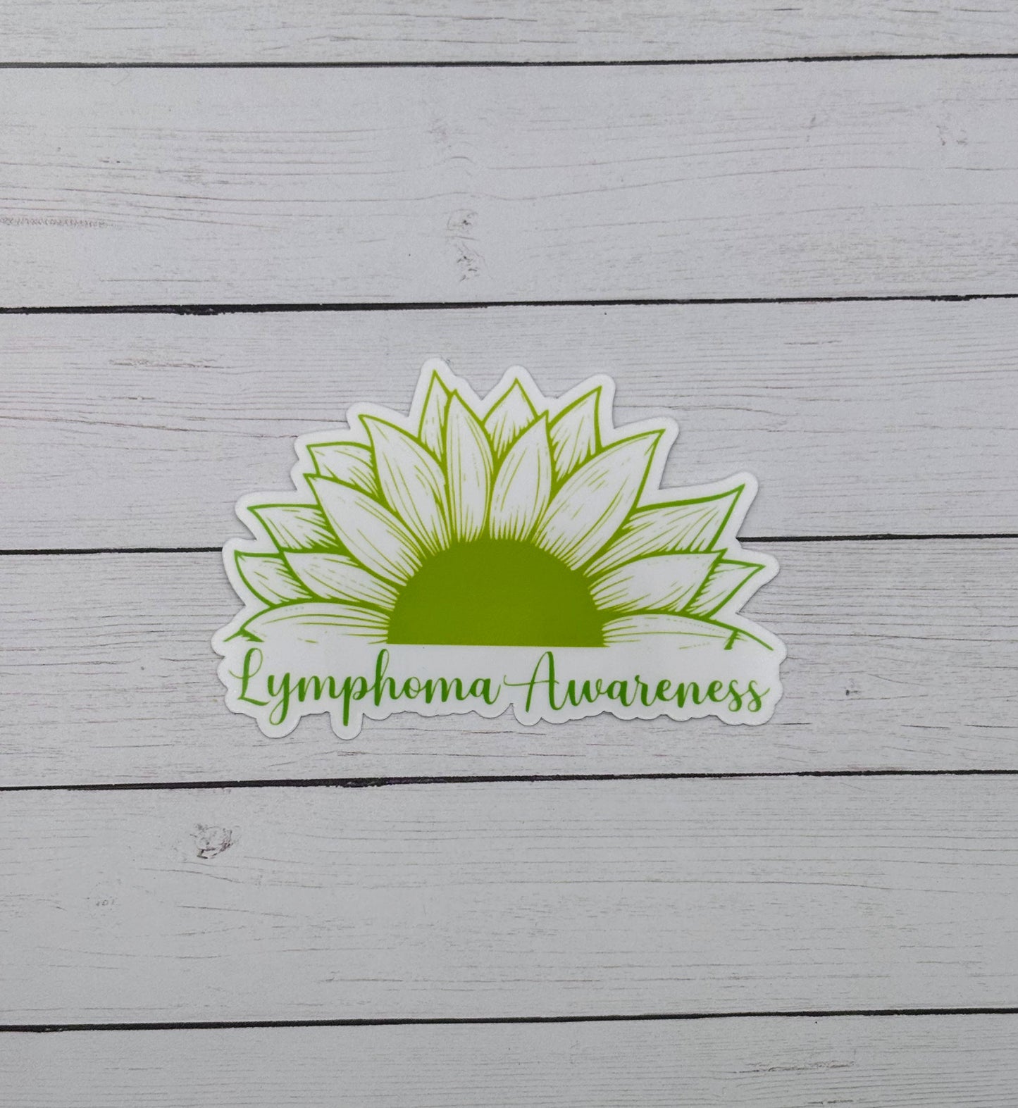 Lymphoma Awareness Sunflower Sticker