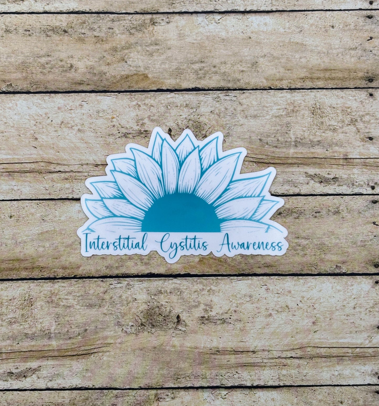 Interstitial Cystitis Awareness Sunflower Sticker