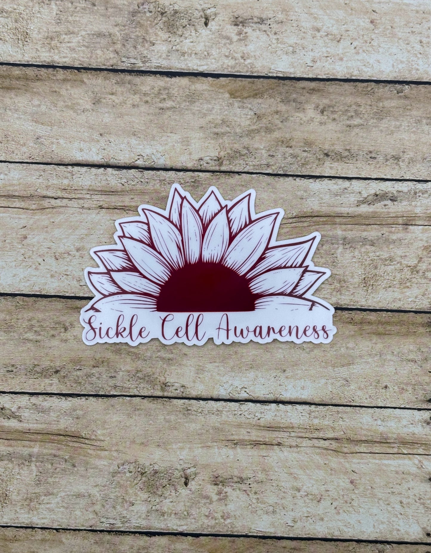 Sickle Cell Awareness Sunflower Sticker