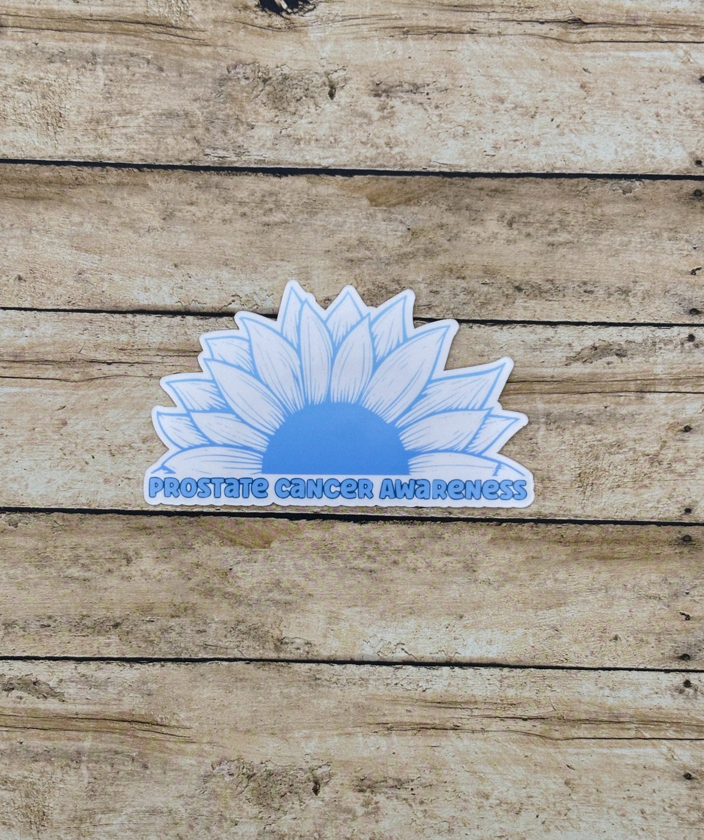 Prostate Cancer Awareness Sunflower Sticker