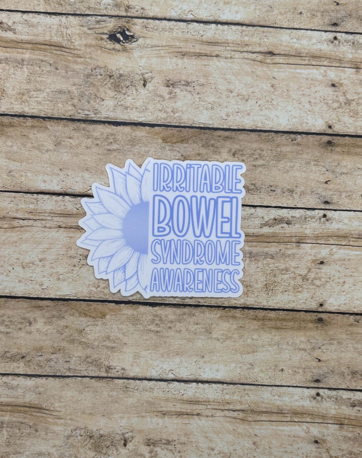 Irritable Bowel Syndrome Awareness Sunflower Sticker