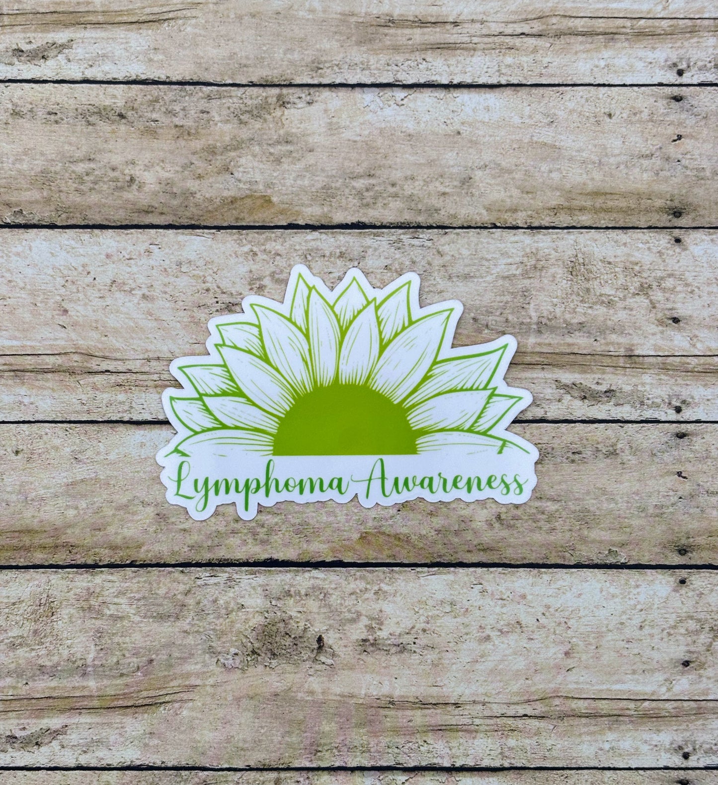 Lymphoma Awareness Sunflower Sticker