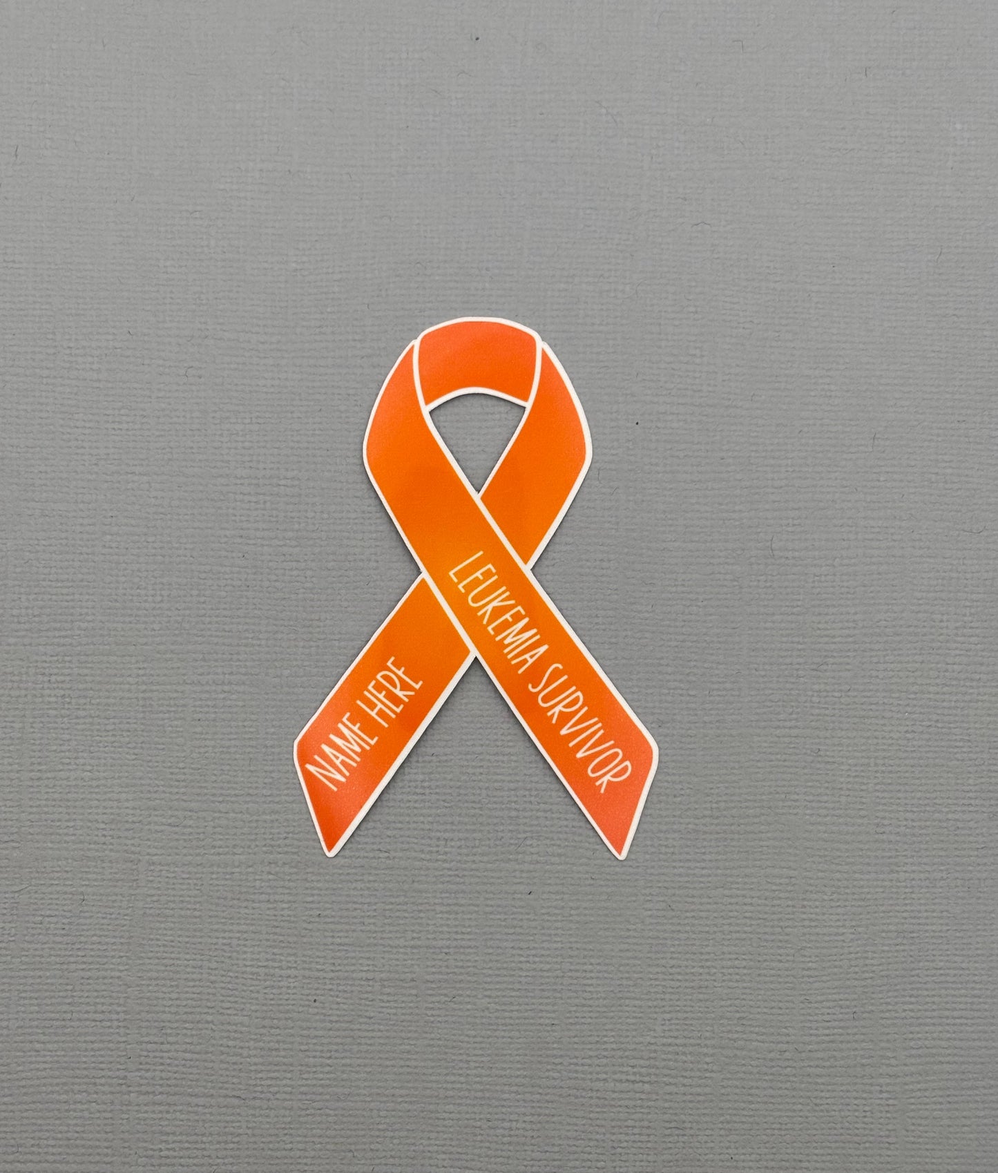 Leukemia Survivor Custom Ribbon Sticker