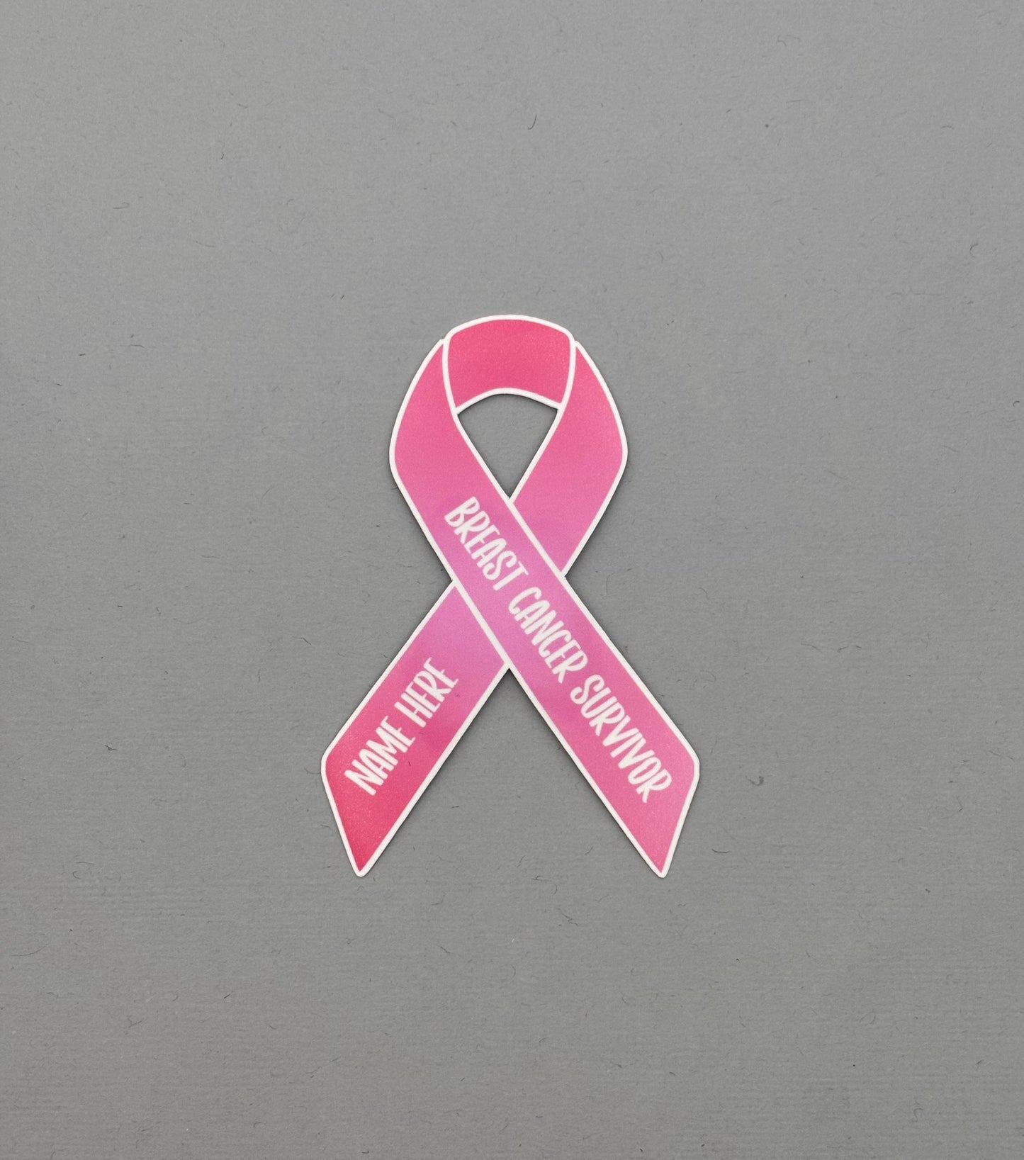 Breast Cancer Survivor Custom Ribbon Sticker