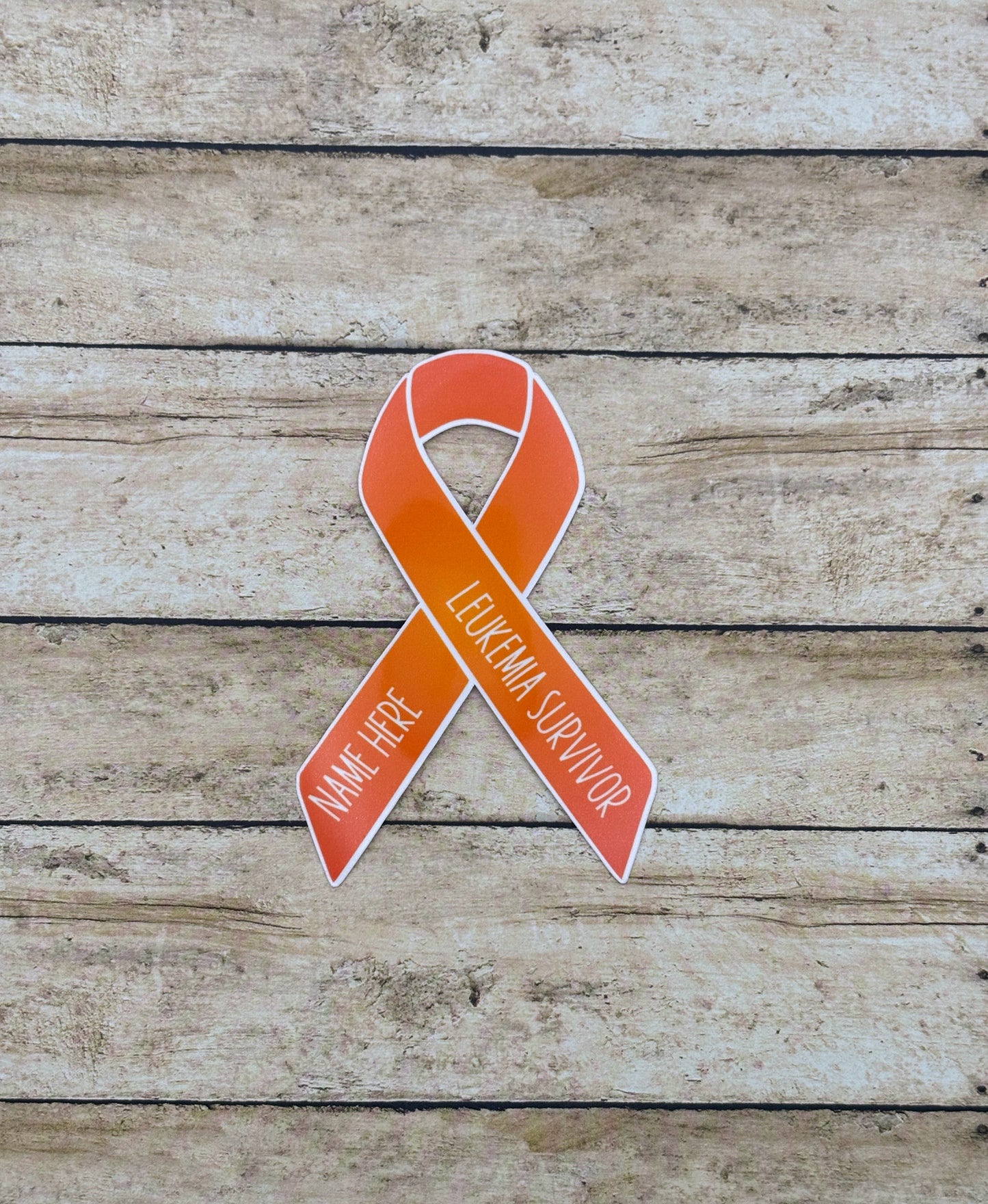 Leukemia Survivor Custom Ribbon Sticker