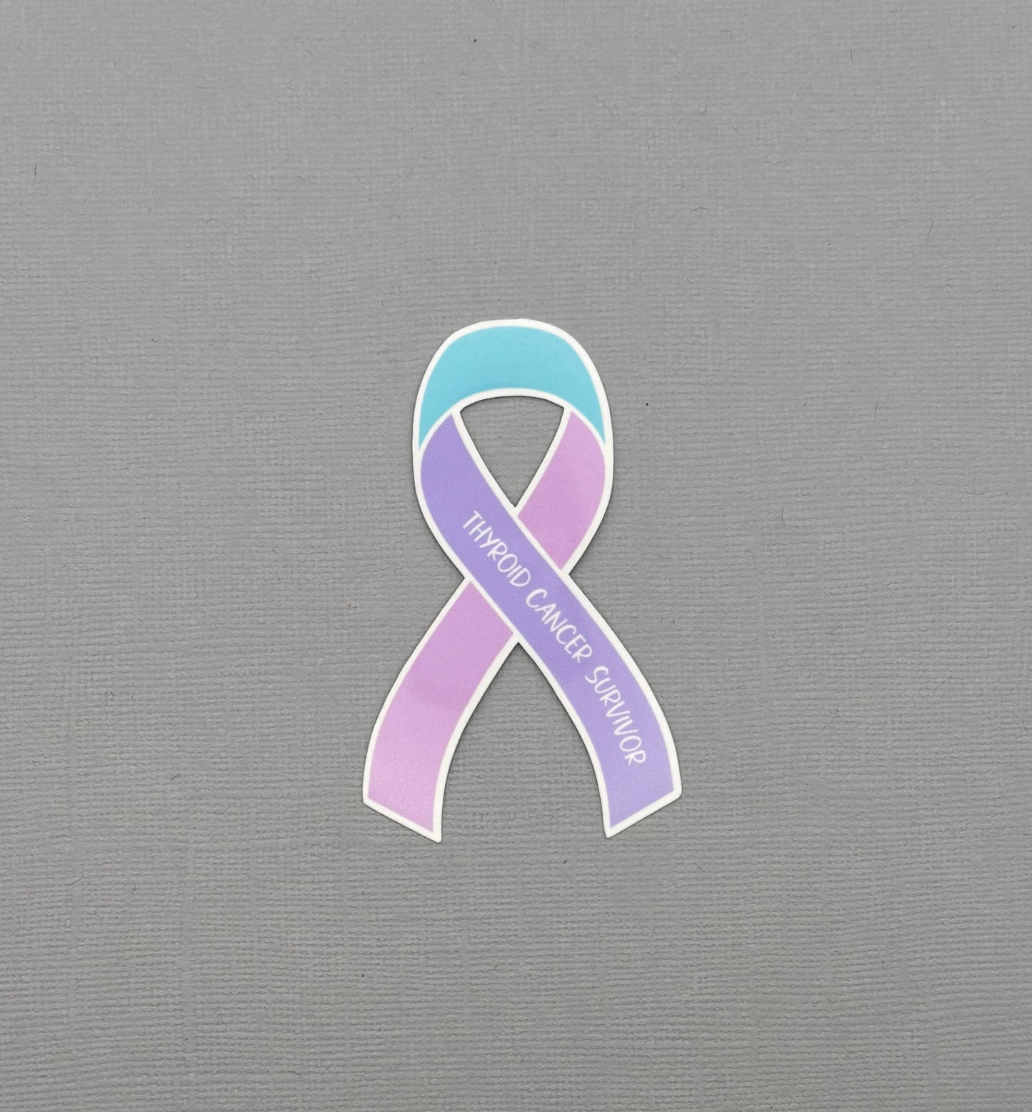 Thyroid Cancer Survivor Ribbon Sticker