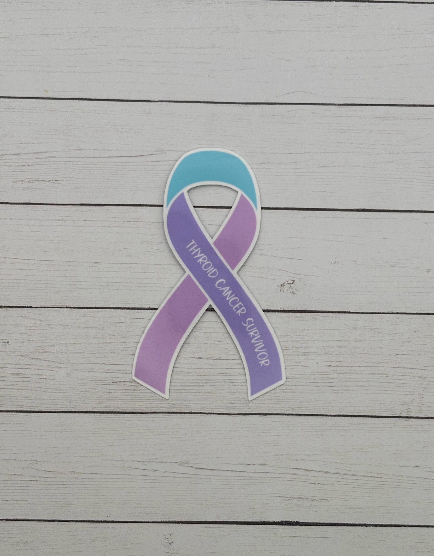 Thyroid Cancer Survivor Ribbon Sticker