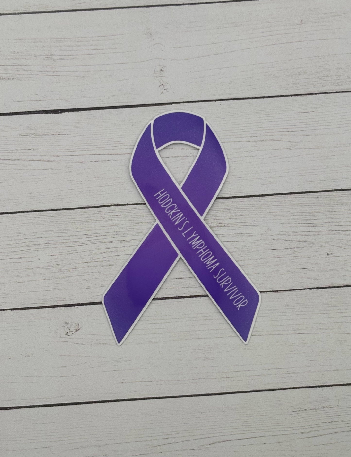 Hodgkin's Lymphoma Survivor Ribbon Sticker