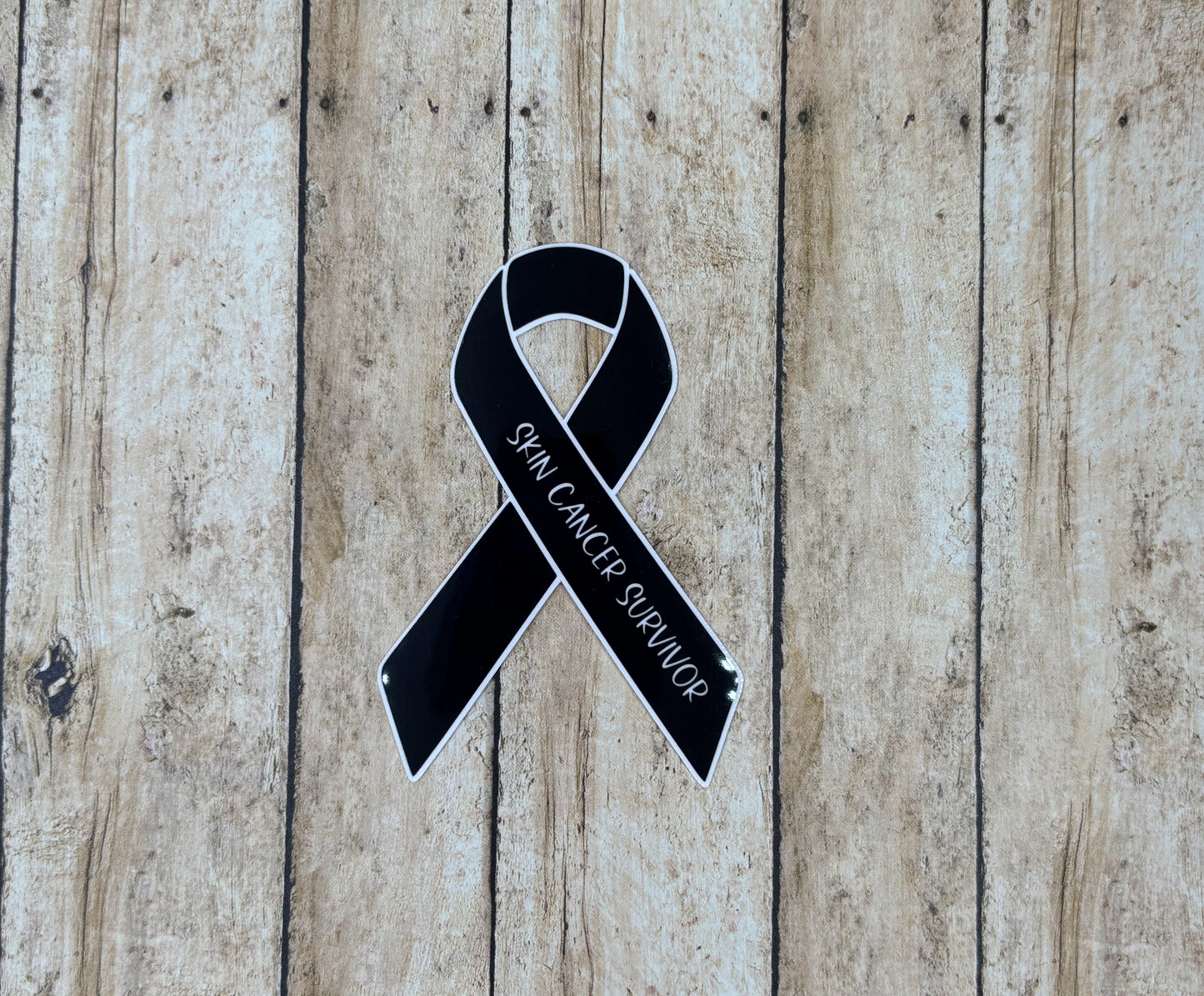 Skin Cancer Survivor Ribbon Sticker
