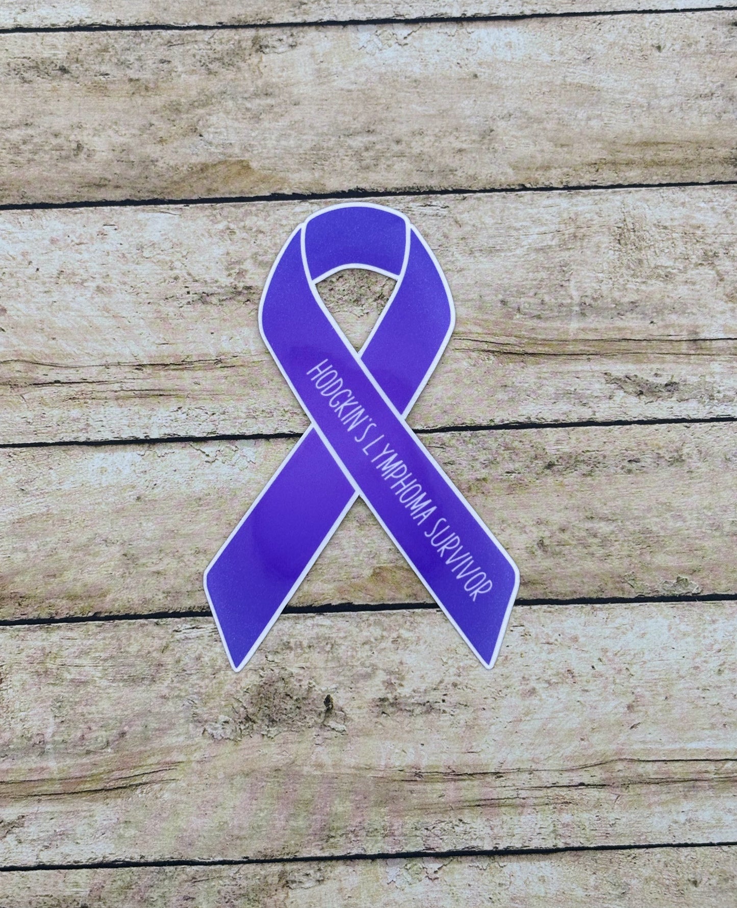 Hodgkin's Lymphoma Survivor Ribbon Sticker