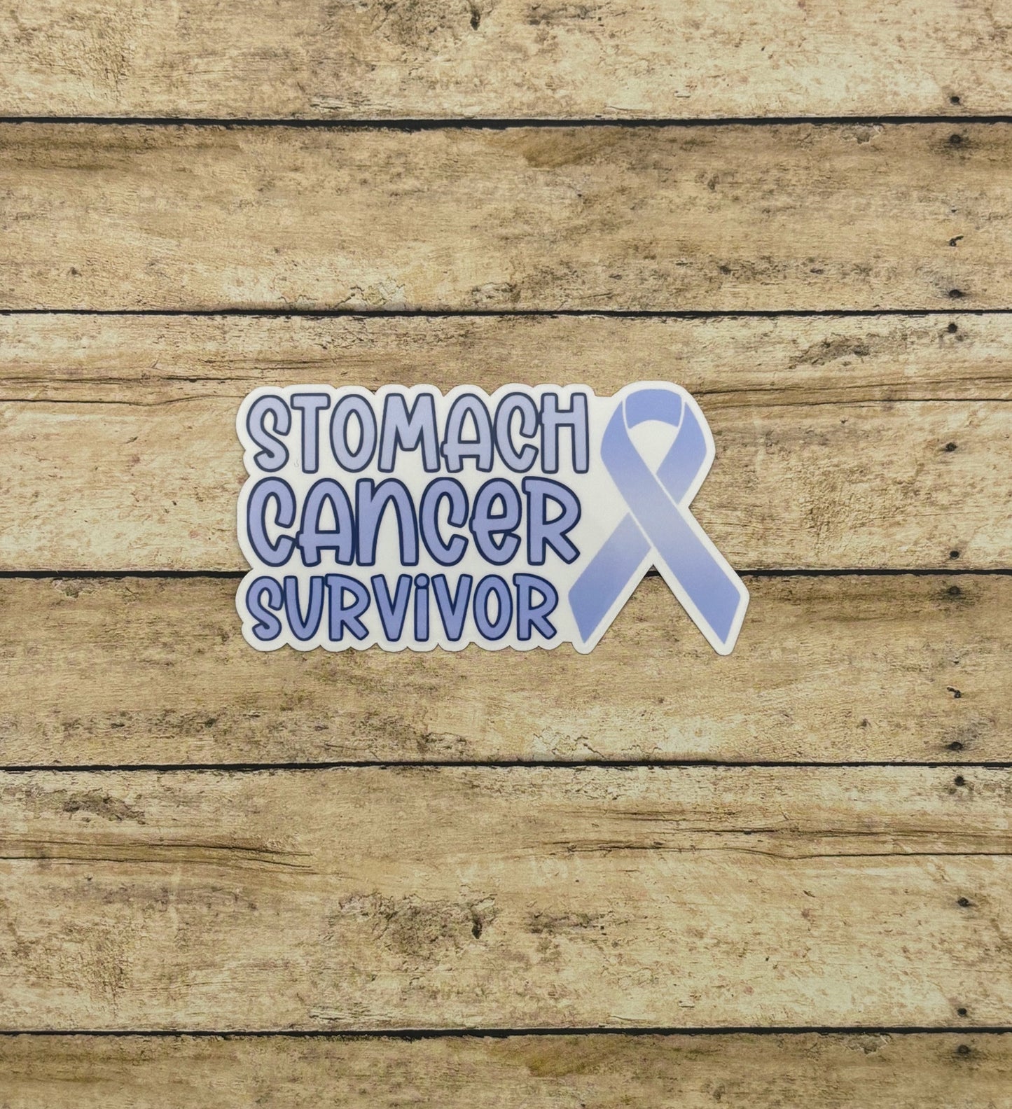 Stomach Cancer Survivor with Ribbon Sticker