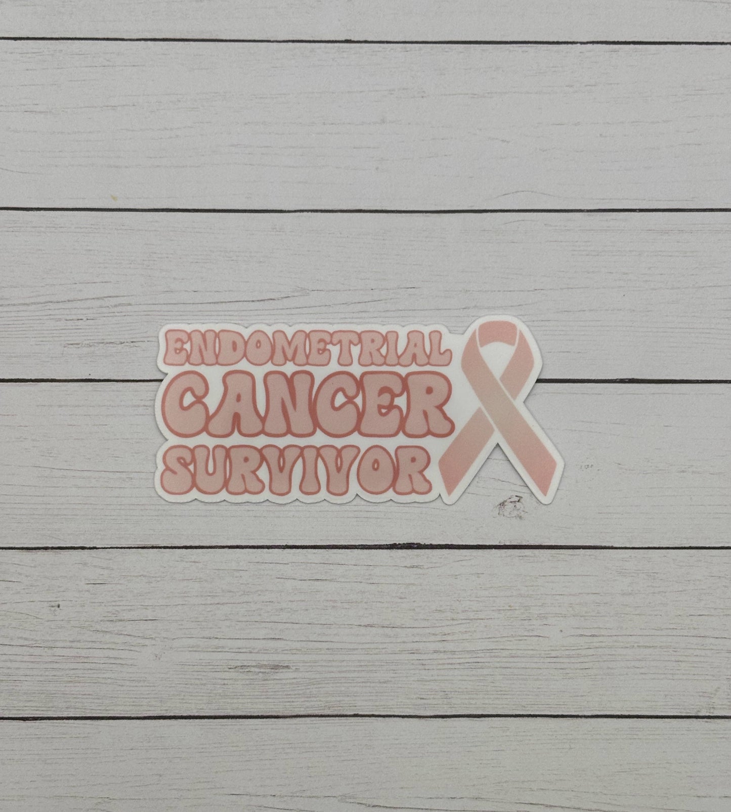 Endometrial Cancer Survivor with Ribbon Sticker