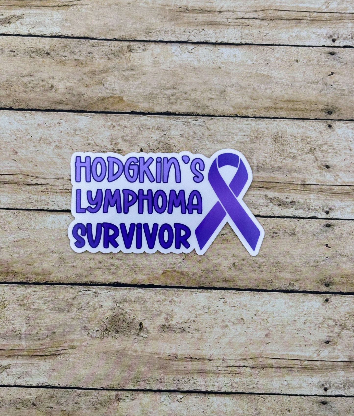 Hodgkin's Lymphoma Survivor with Ribbon Sticker