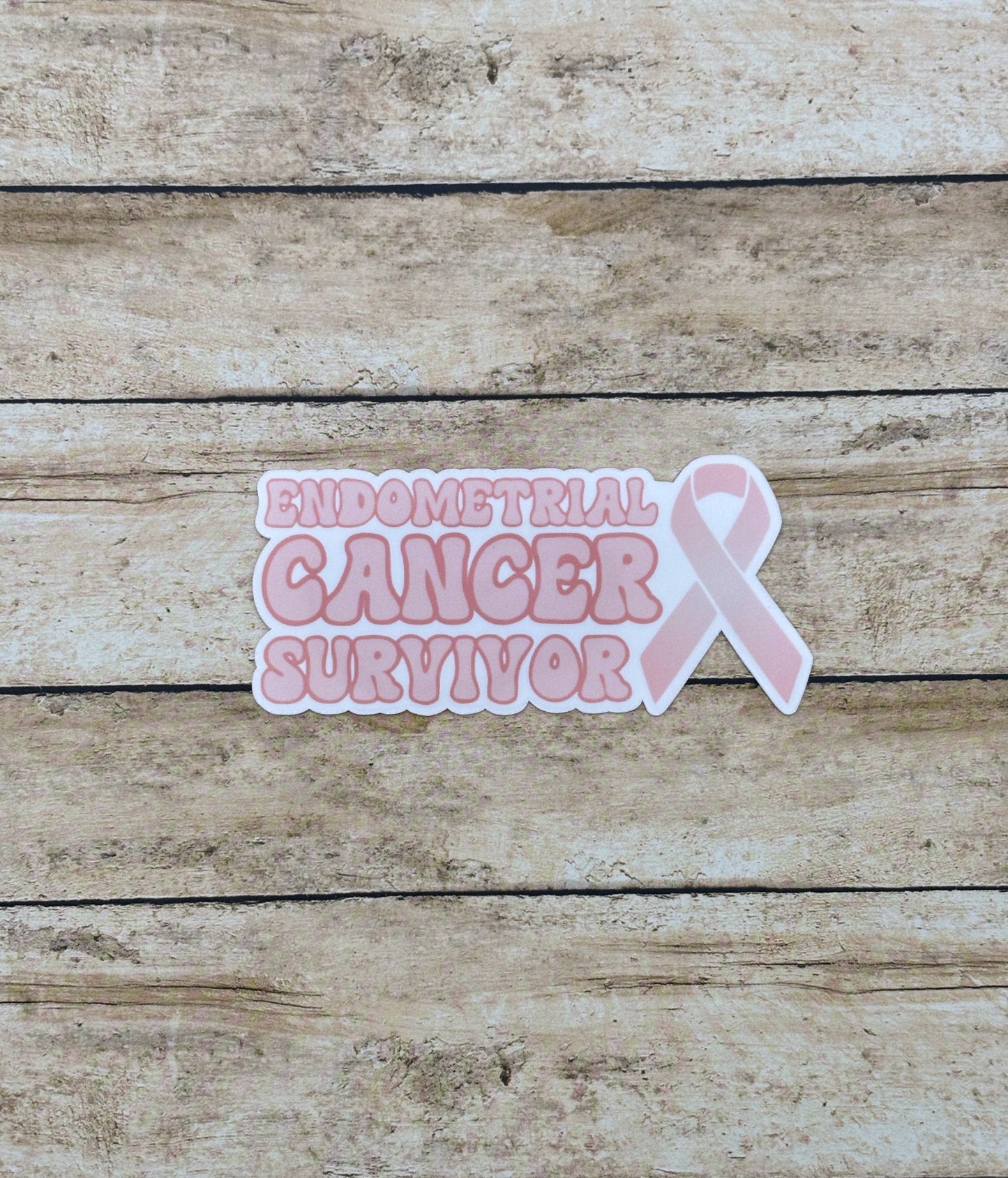Endometrial Cancer Survivor with Ribbon Sticker