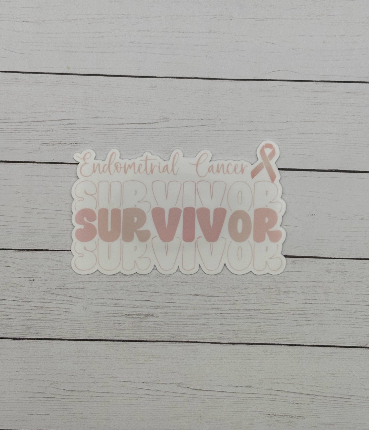 Endometrial Cancer Survivor Sticker