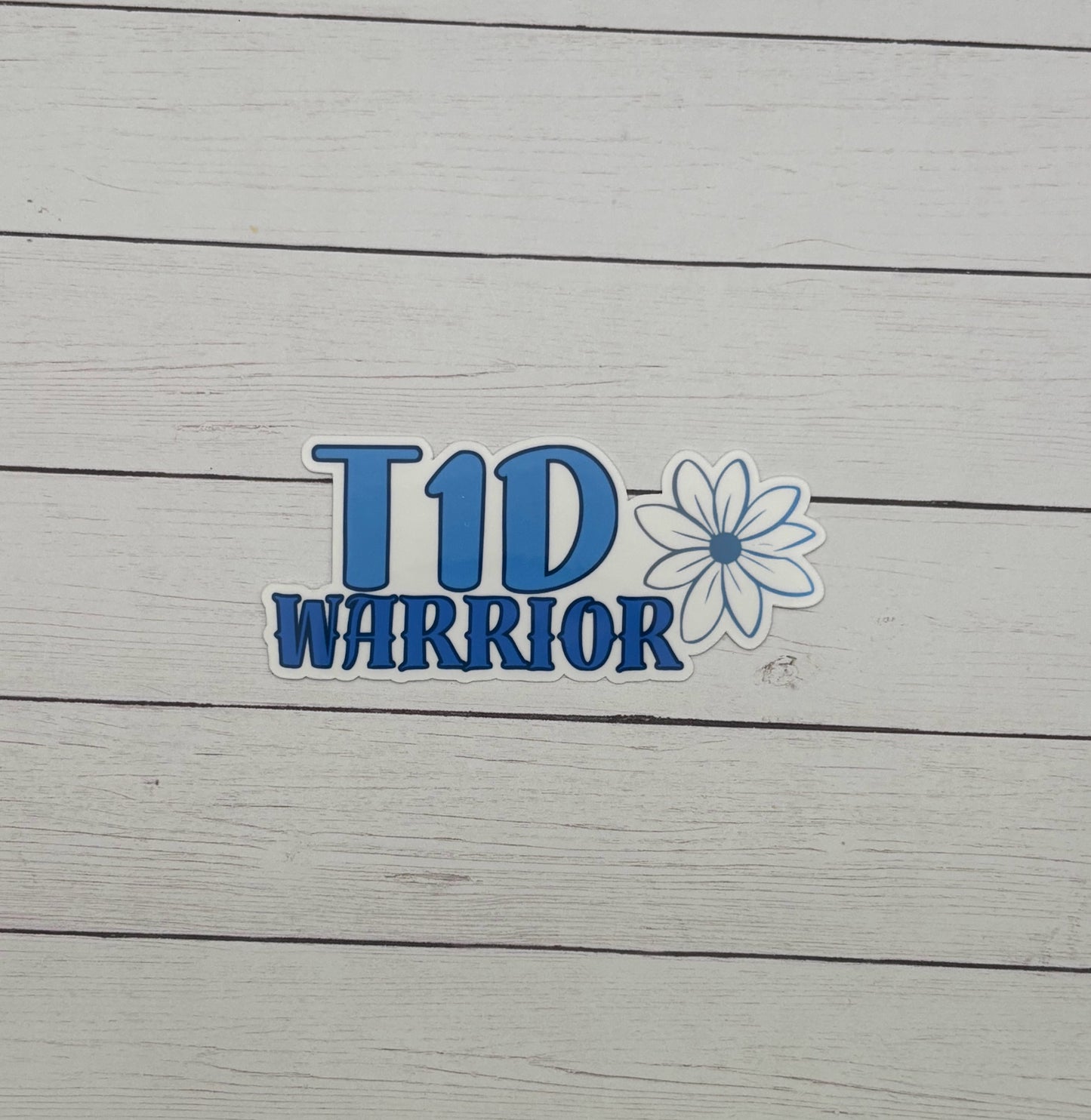 T1D Warrior Flower Sticker