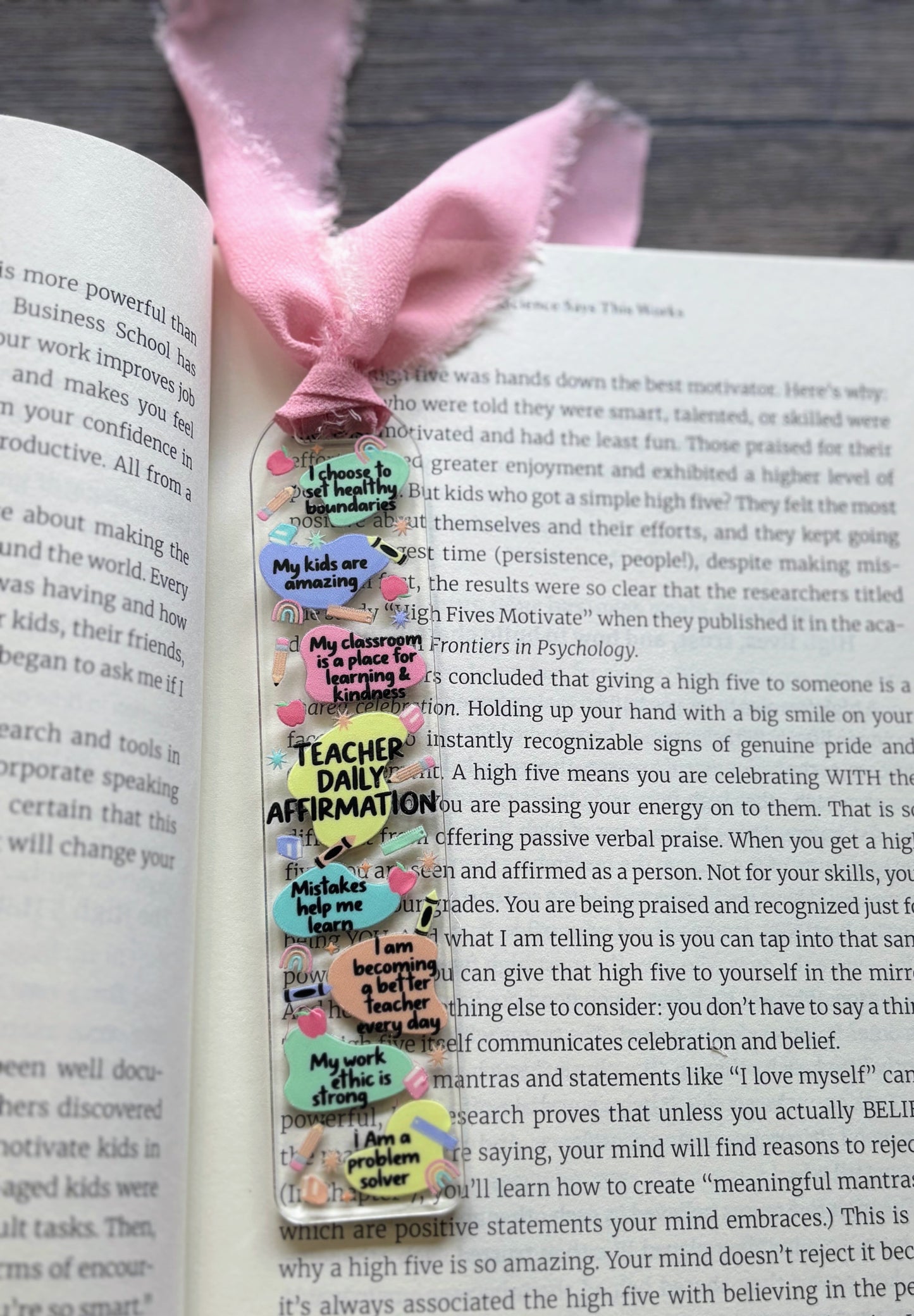 Teacher Daily Affirmation Bookmark