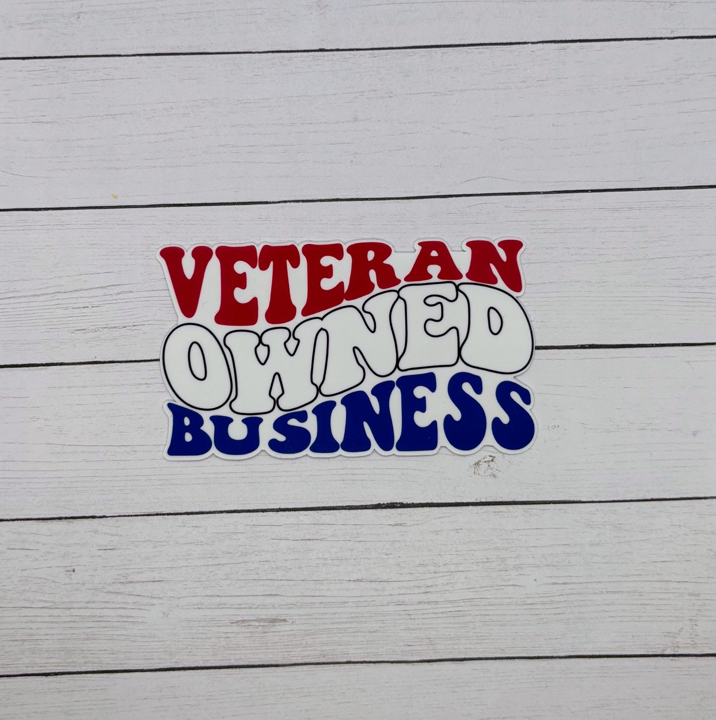 Veteran Owned Business Sticker or Magnet