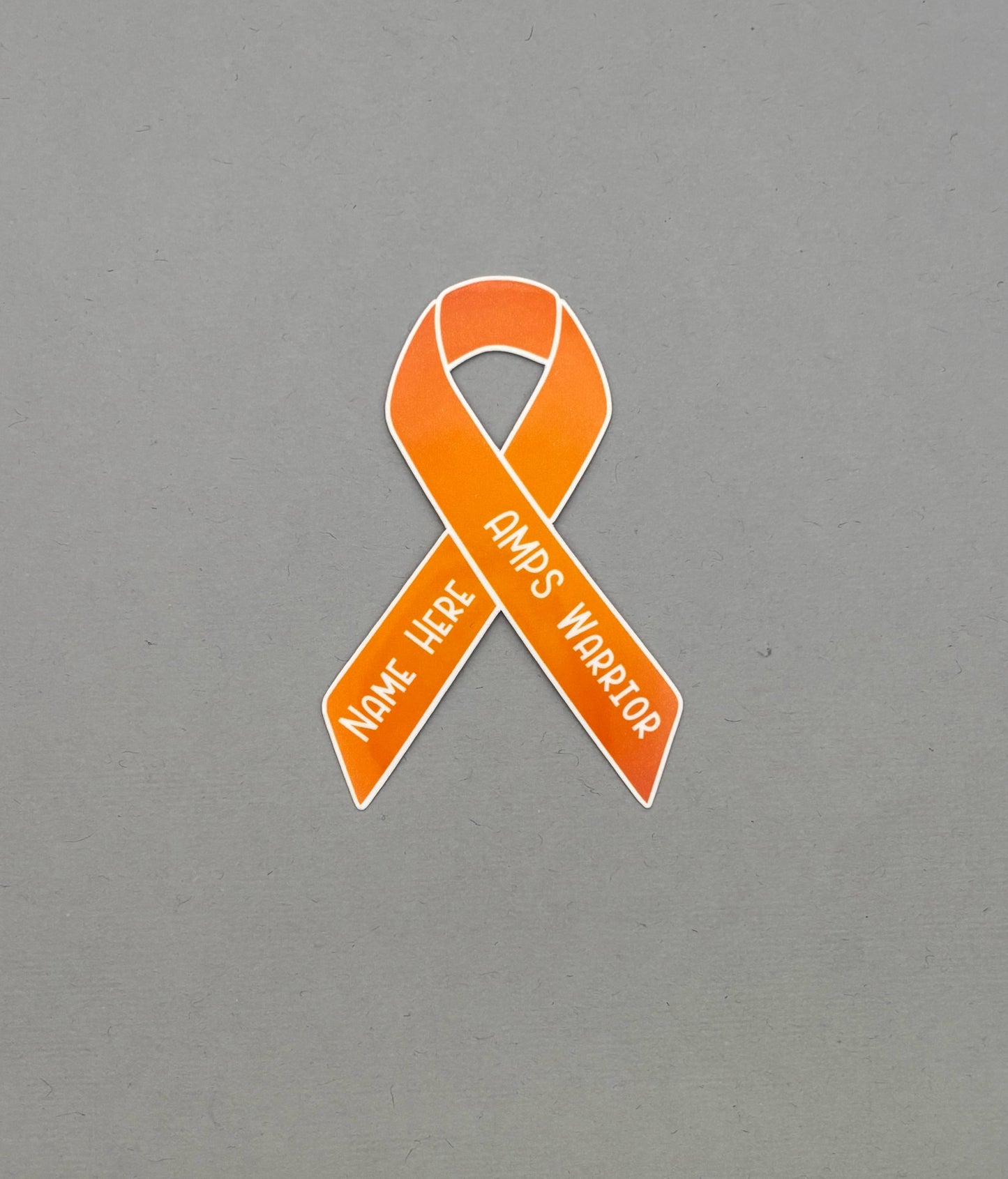 AMPS Warrior Custom Ribbon Sticker