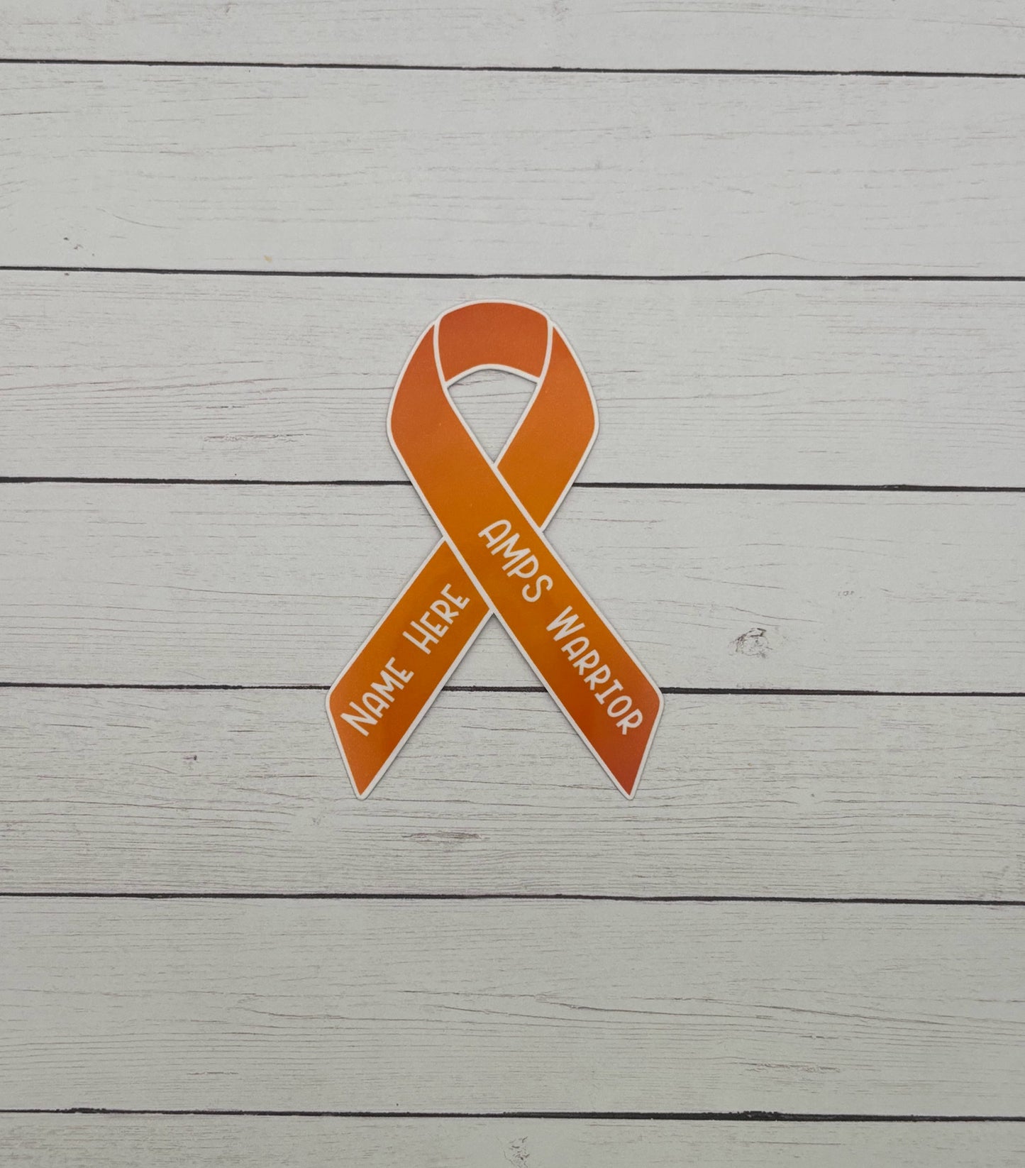 AMPS Warrior Custom Ribbon Sticker