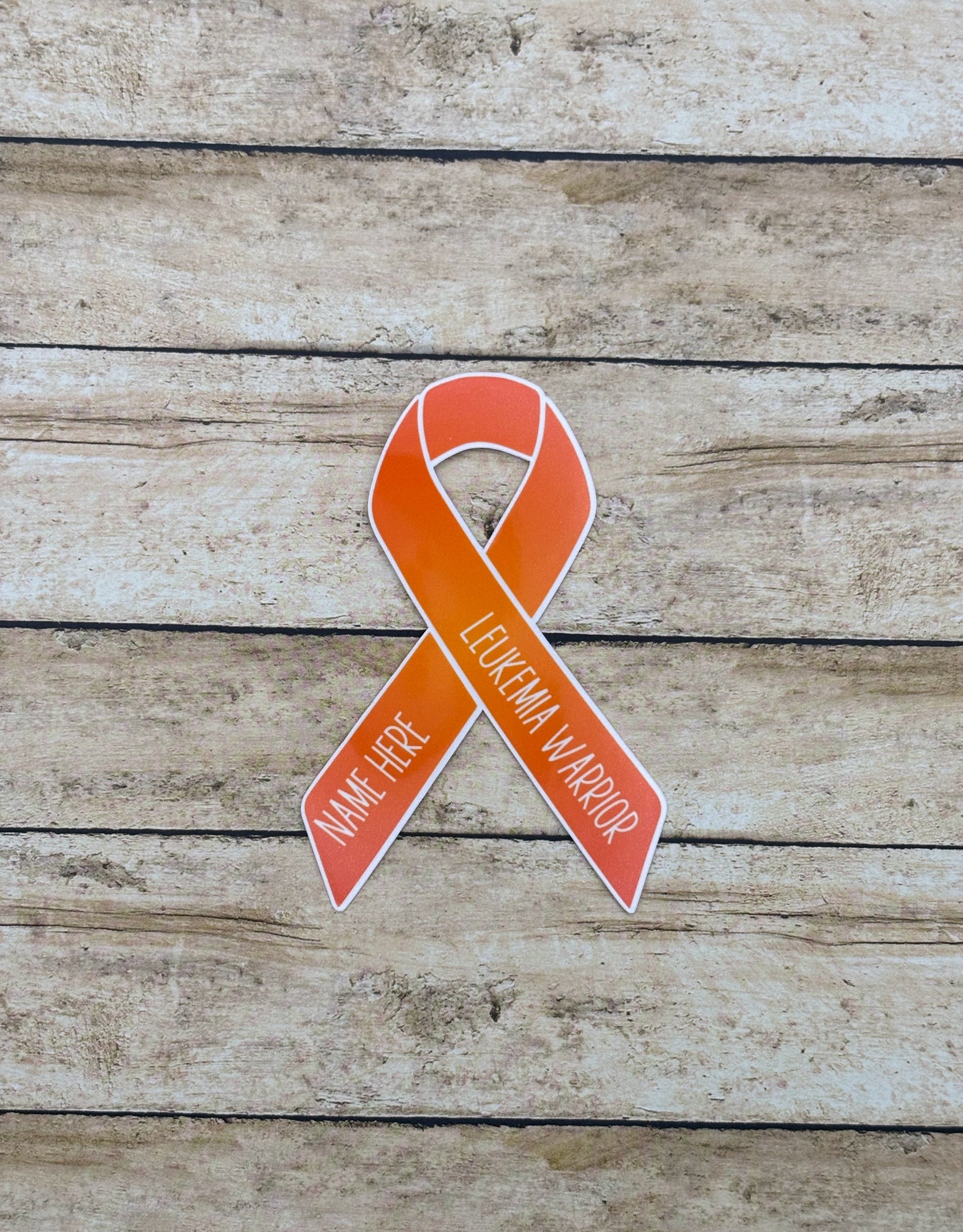 Leukemia Warrior Custom Ribbon Sticker