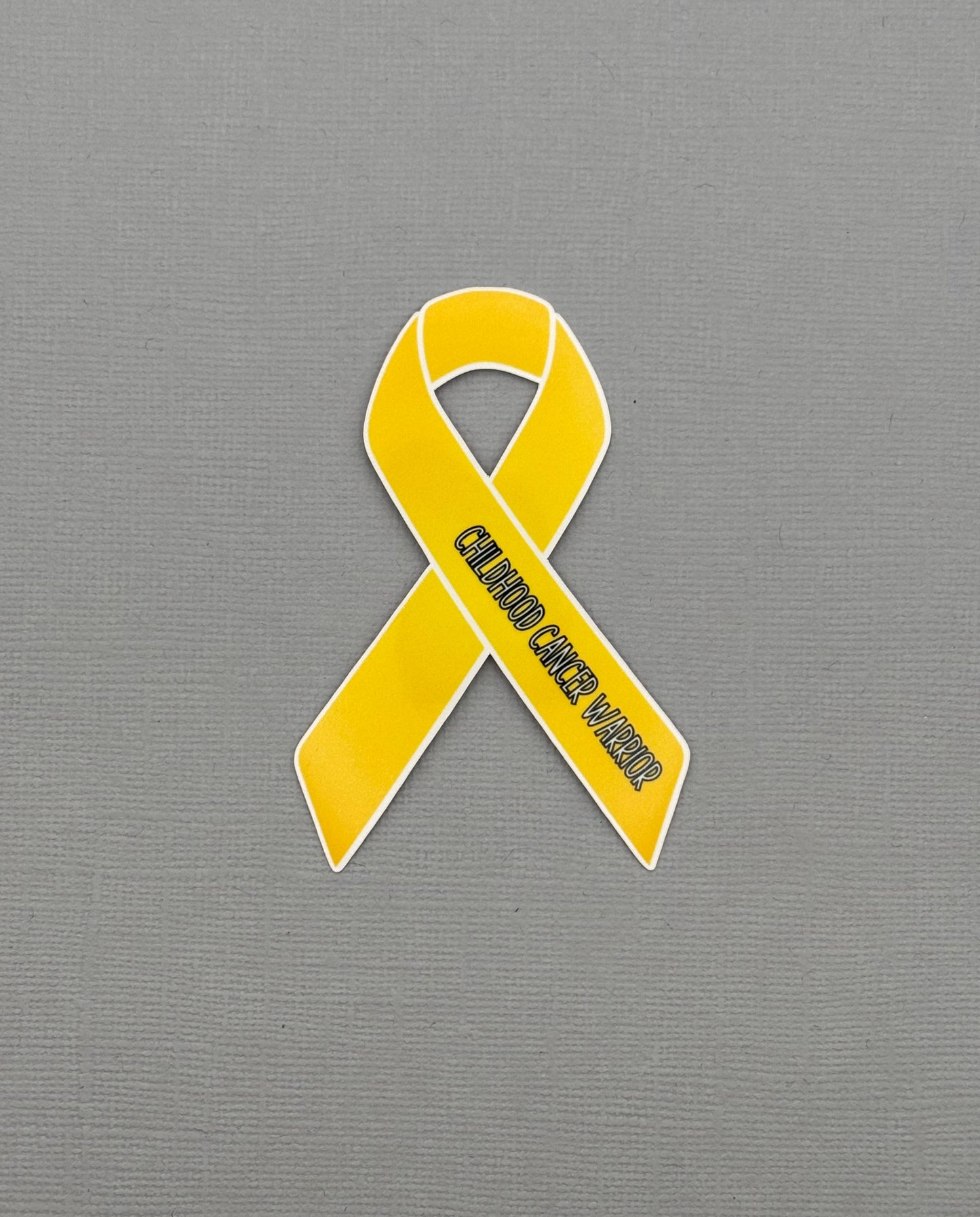 Childhood Cancer Warrior Ribbon Sticker
