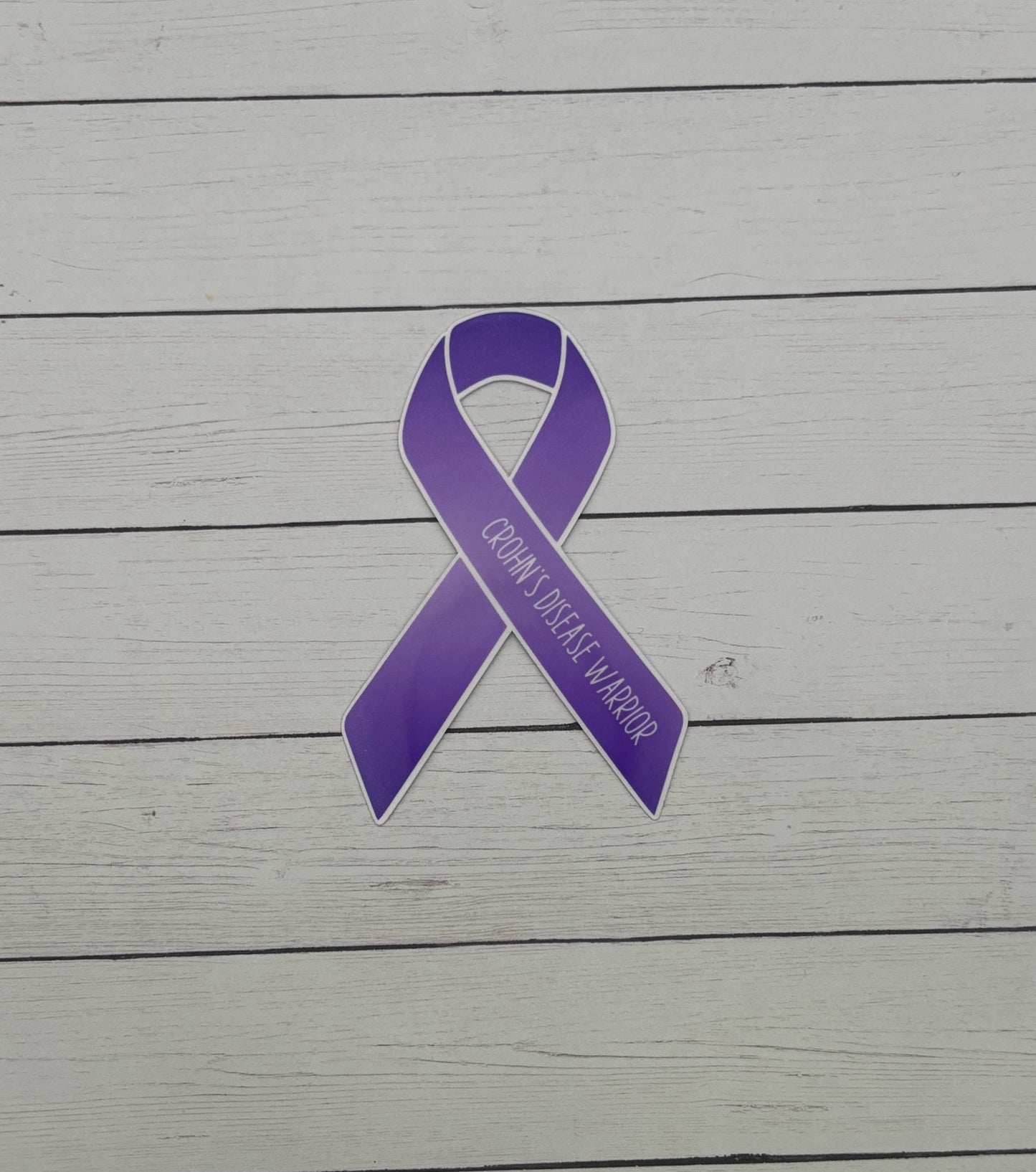 Crohn's Disease Warrior Ribbon Sticker