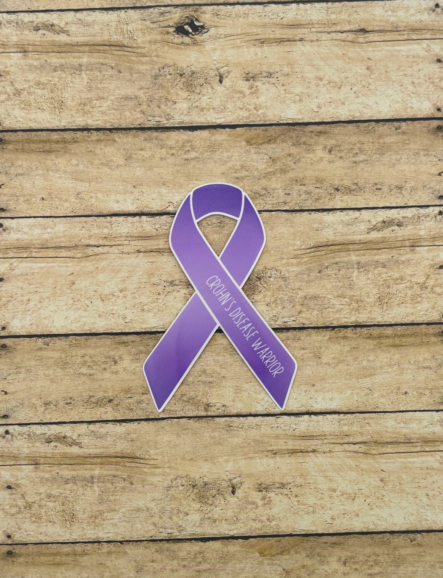 Crohn's Disease Warrior Ribbon Sticker