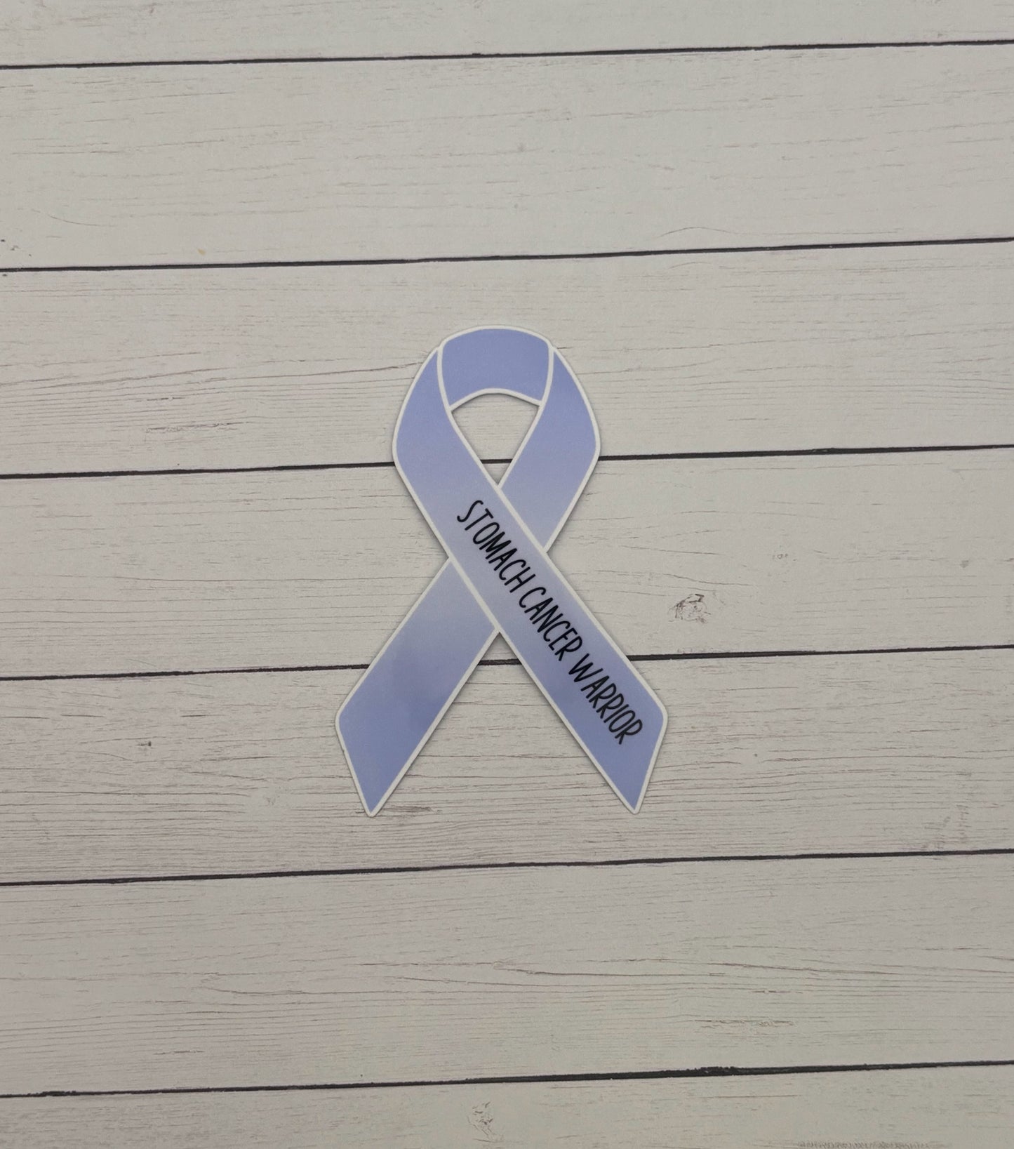 Stomach Cancer Warrior Ribbon Sticker