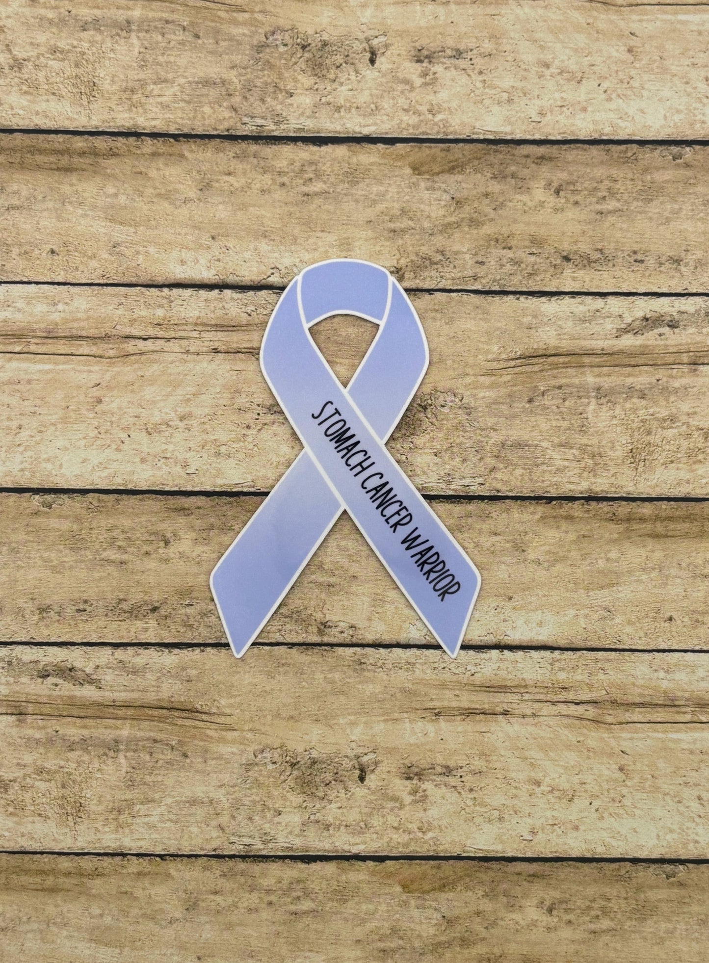 Stomach Cancer Warrior Ribbon Sticker