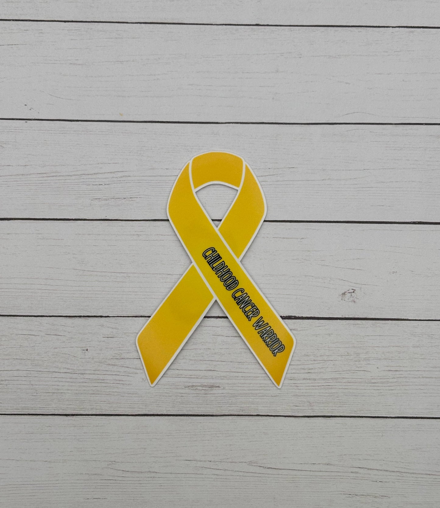 Childhood Cancer Warrior Ribbon Sticker