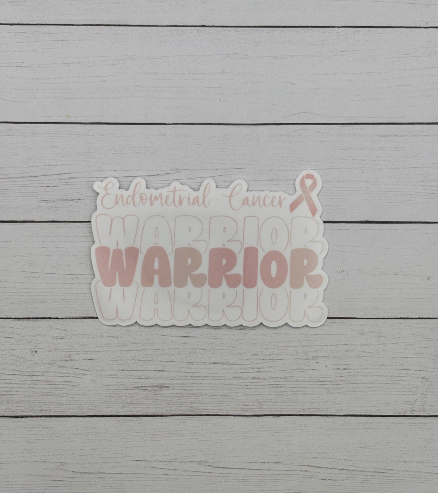 Endometrial Cancer Warrior Sticker