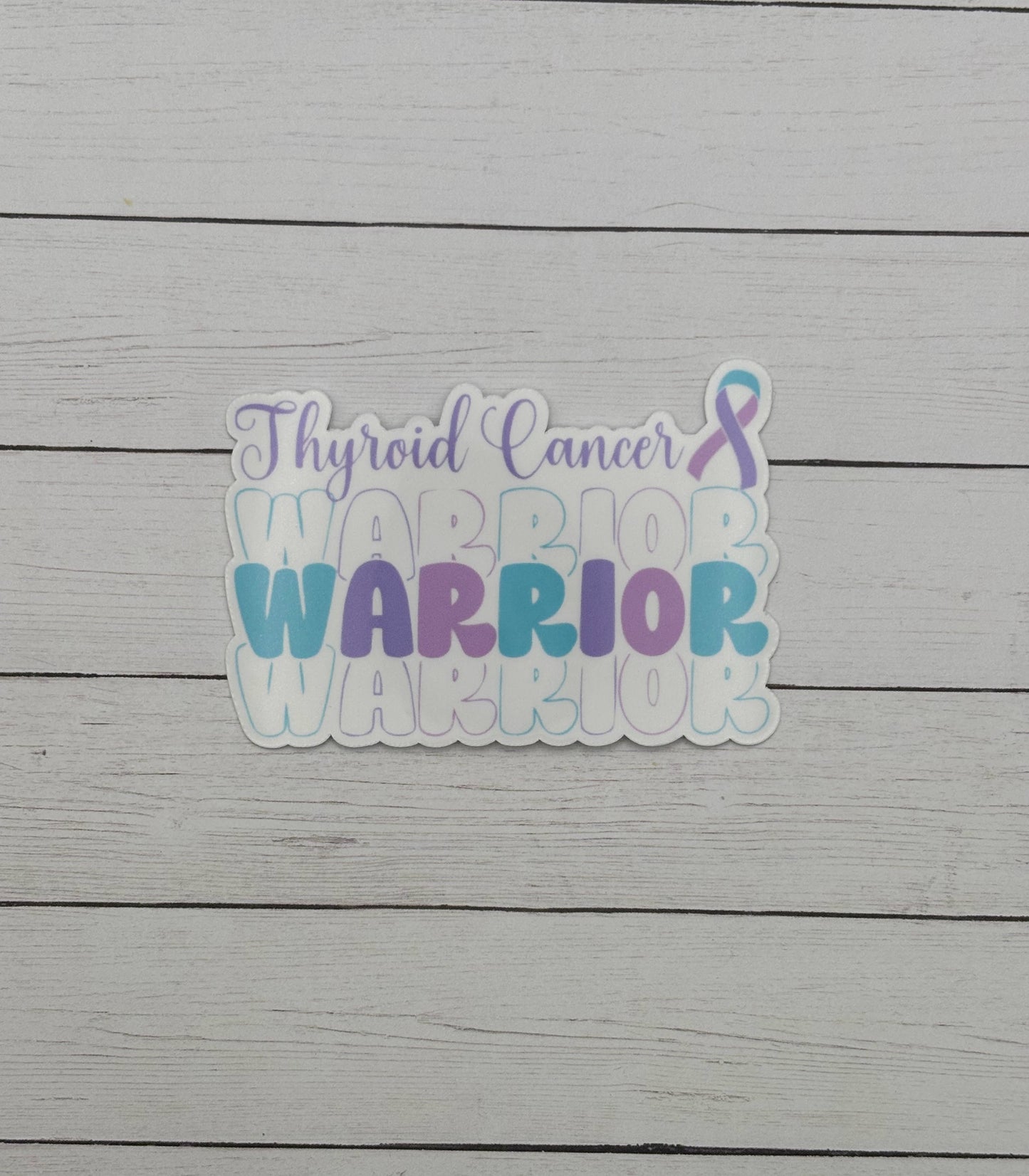 Thyroid Cancer Warrior Sticker