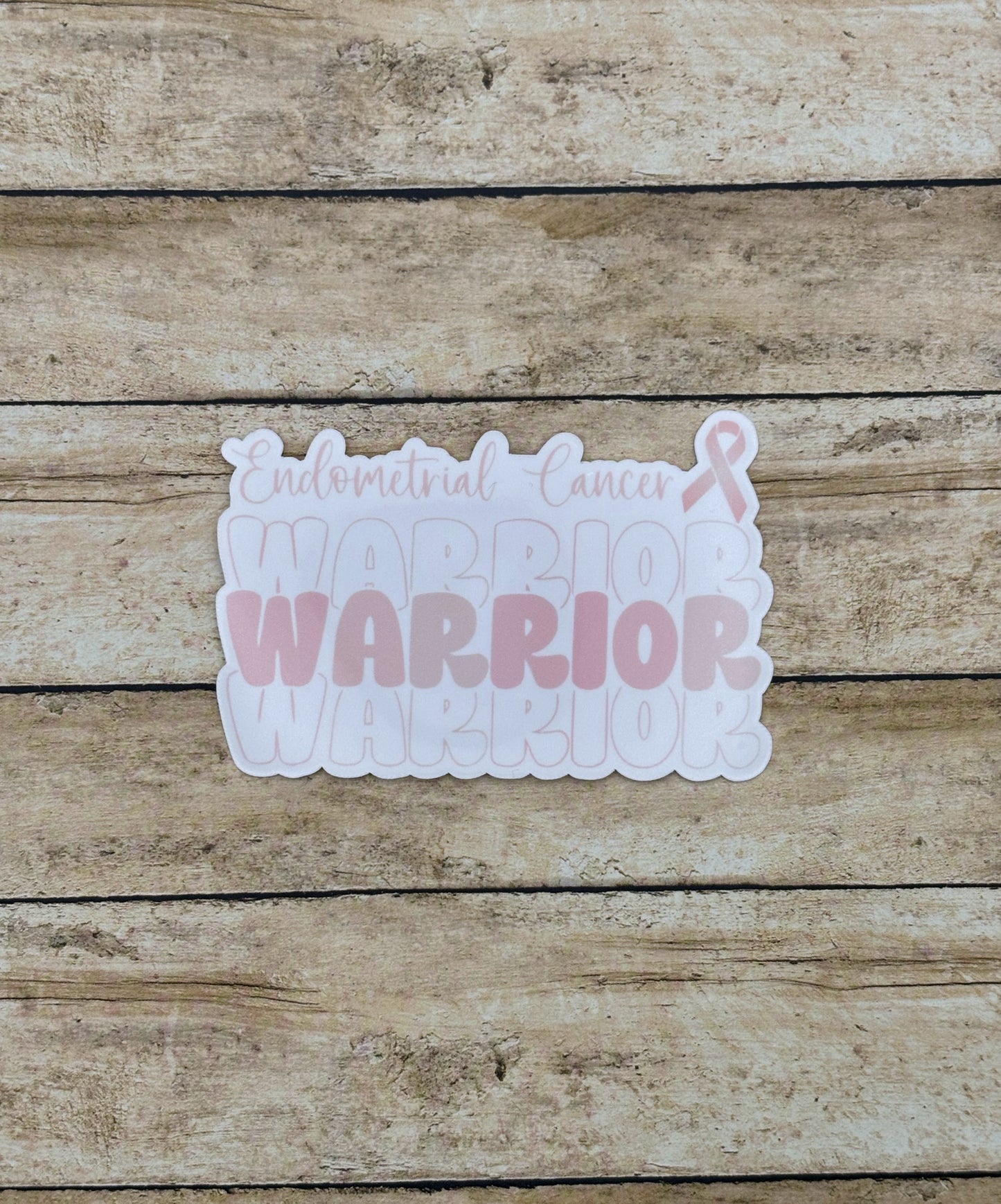 Endometrial Cancer Warrior Sticker