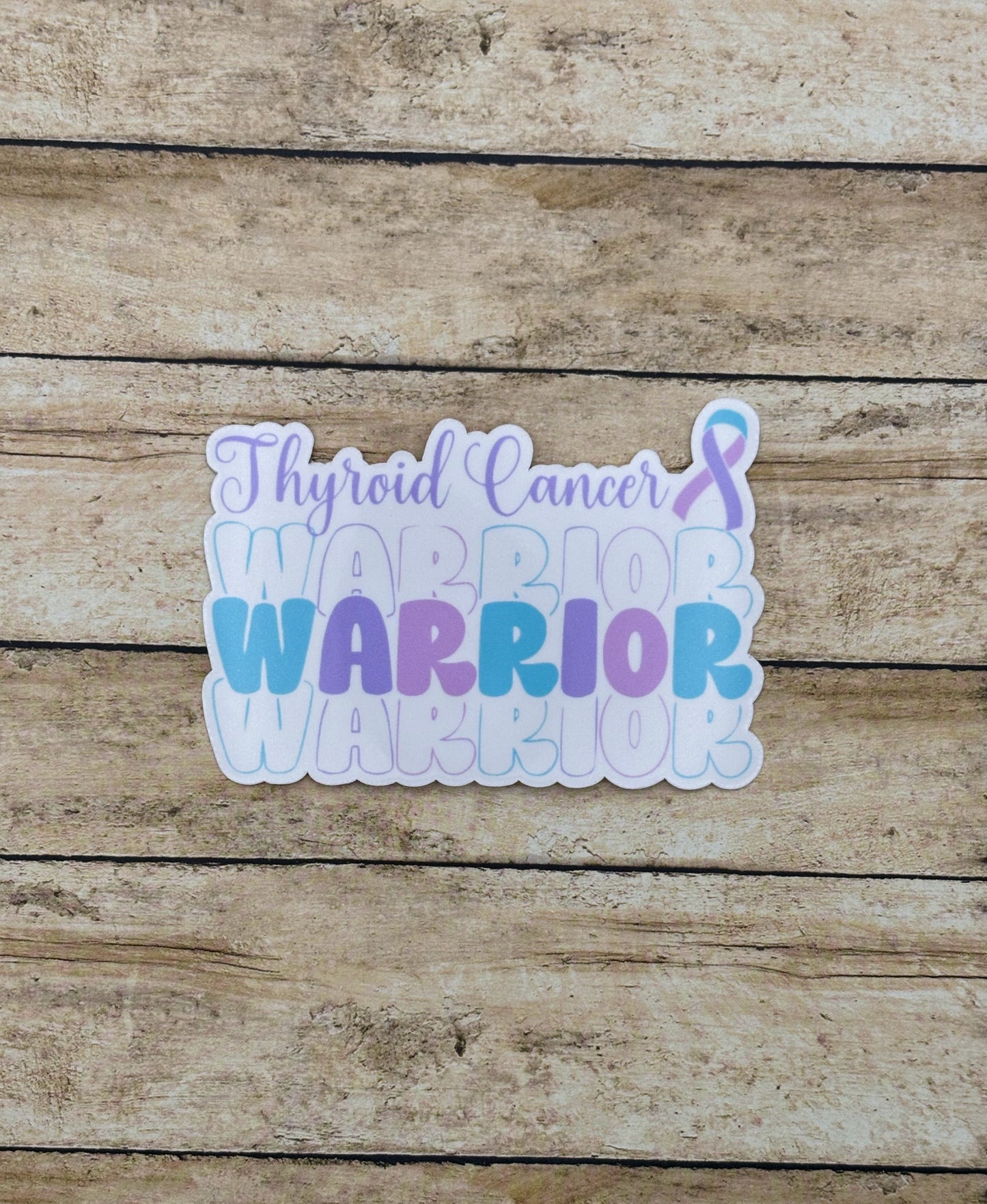 Thyroid Cancer Warrior Sticker