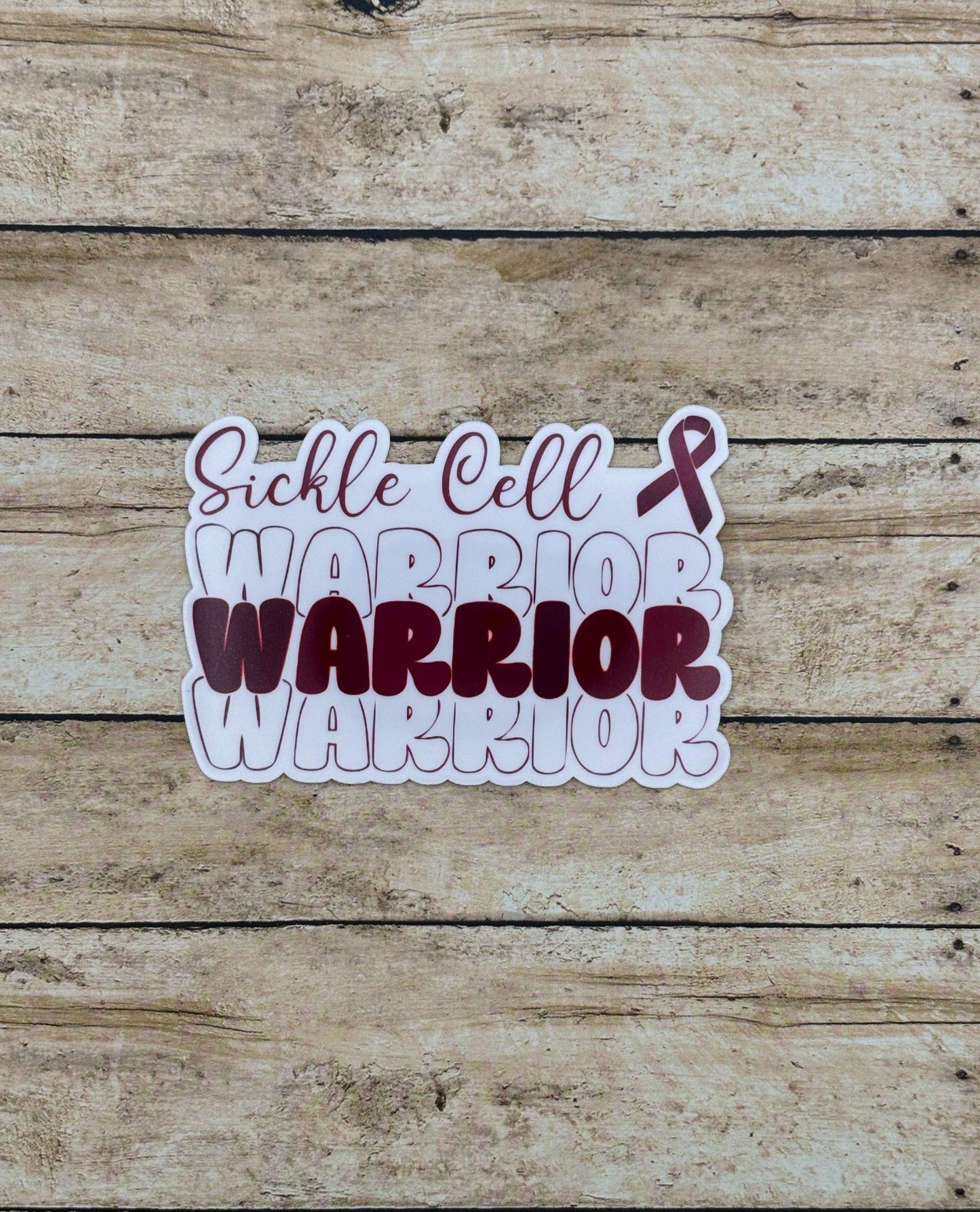 Sickle Cell Warrior Sticker