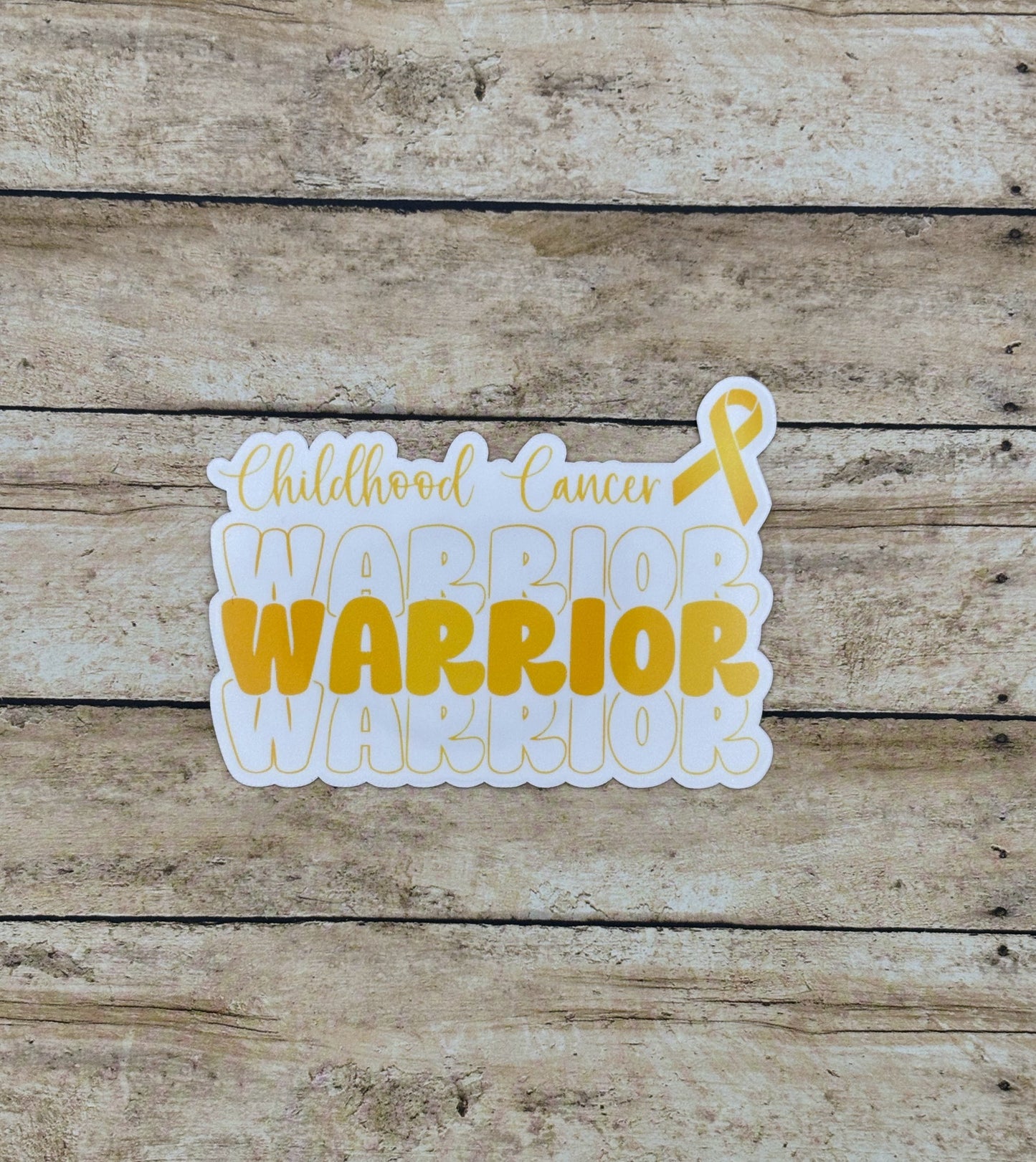Childhood Cancer Warrior Sticker