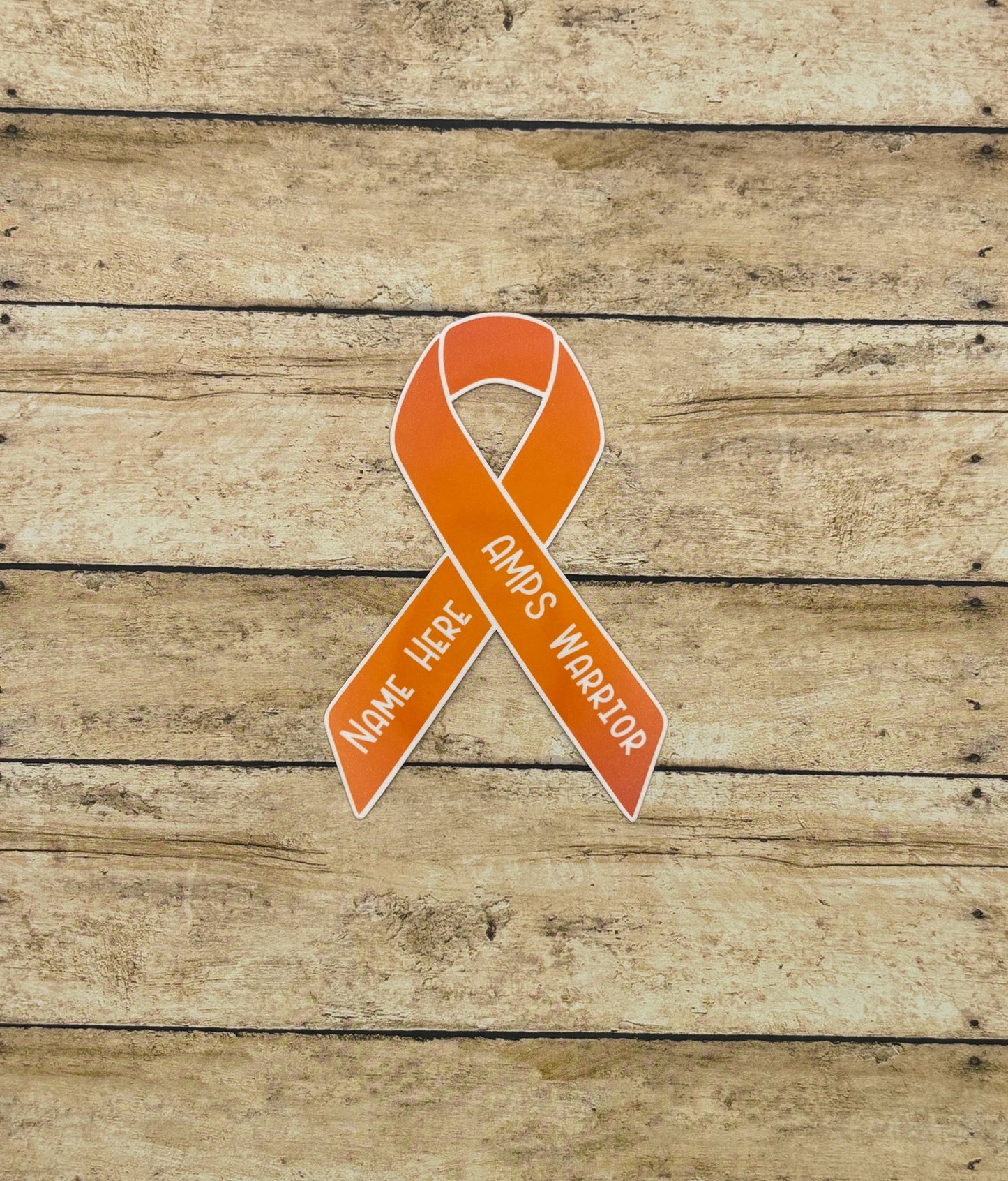 AMPS Warrior Custom Ribbon Sticker