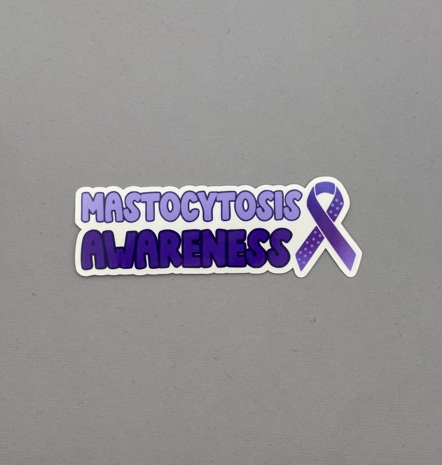 Mastocytosis Awareness with Ribbon Sticker