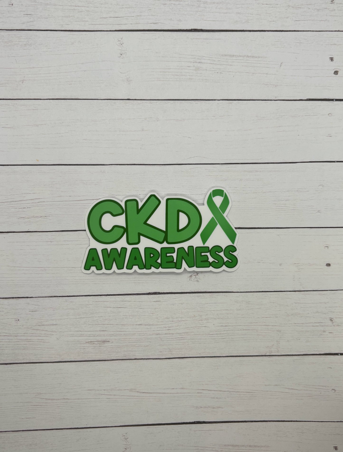 CKD (Chronic Kidney Disease) Awareness with Ribbon Sticker