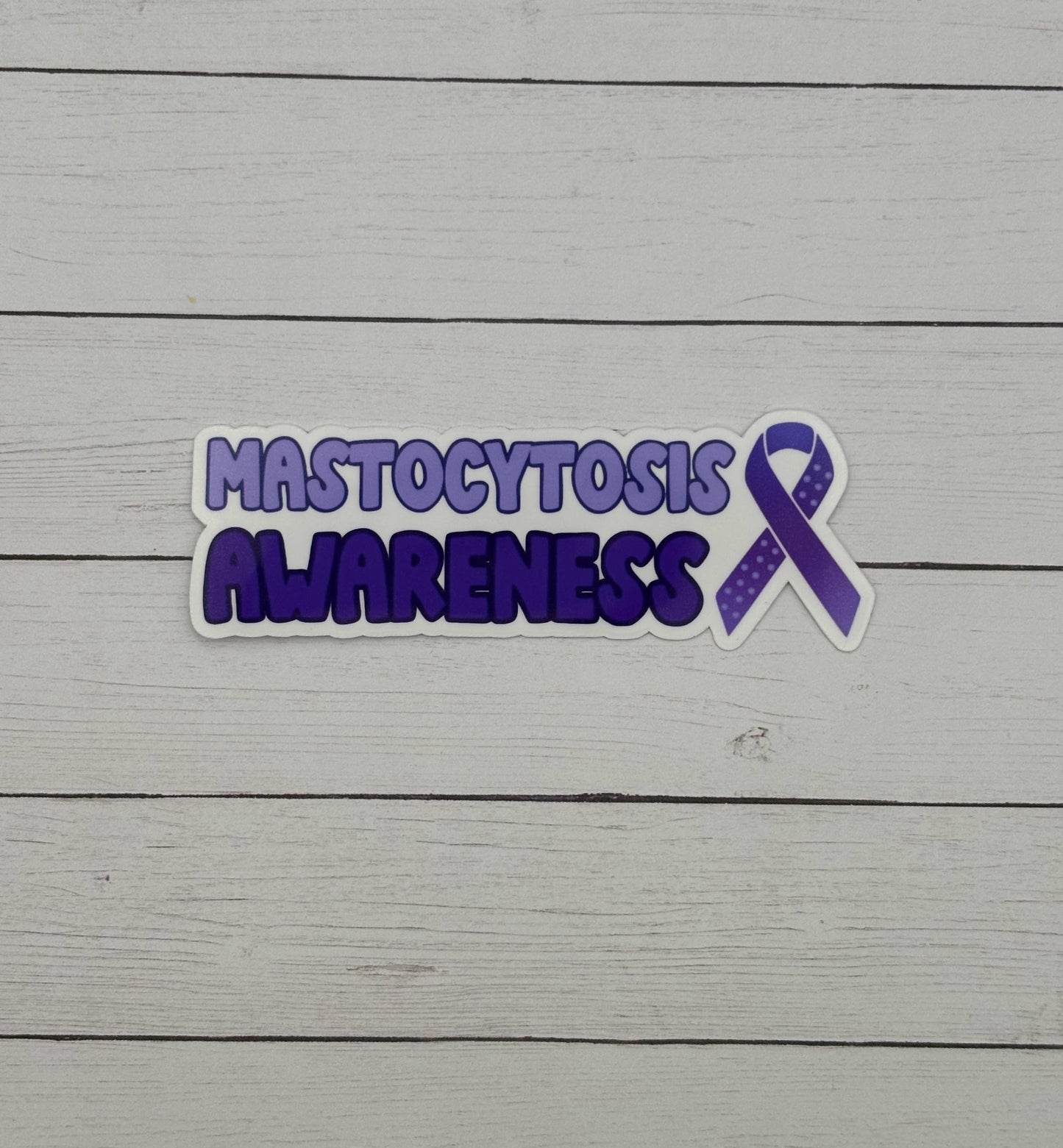 Mastocytosis Awareness with Ribbon Sticker