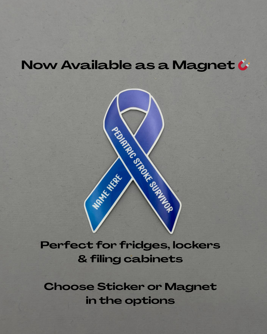 Pediatric Stroke Custom Survivor Sticker or Magnet