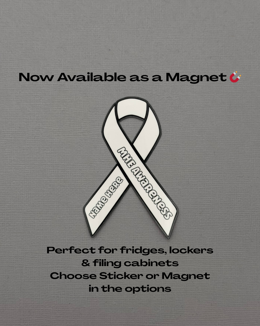 MHE Awareness Custom Ribbon Sticker or Magnet | Multiple Hereditary Exostoses