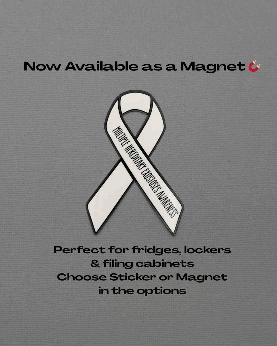 Multiple Hereditary Exostoses (MHE) Awareness Ribbon Sticker or Magnet