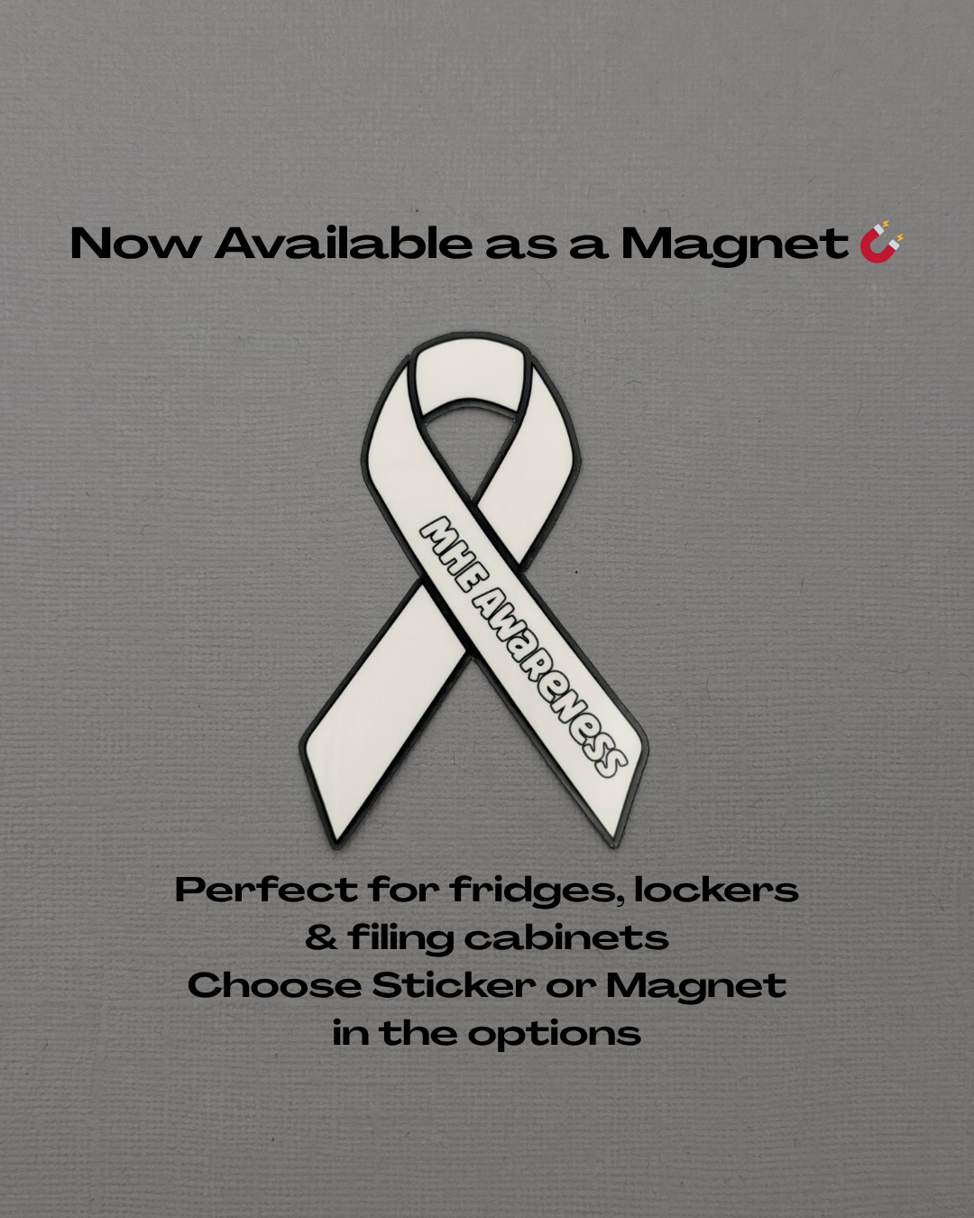 MHE Awareness Ribbon Sticker or Magnet | Multiple Hereditary Exostoses