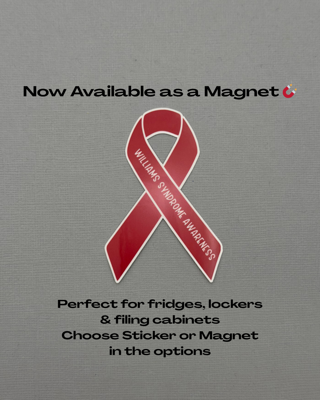 Williams Syndrome Awareness Ribbon Sticker or Magnet