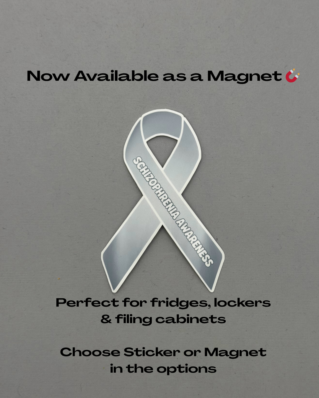Schizophrenia Awareness Ribbon Sticker or Magnet