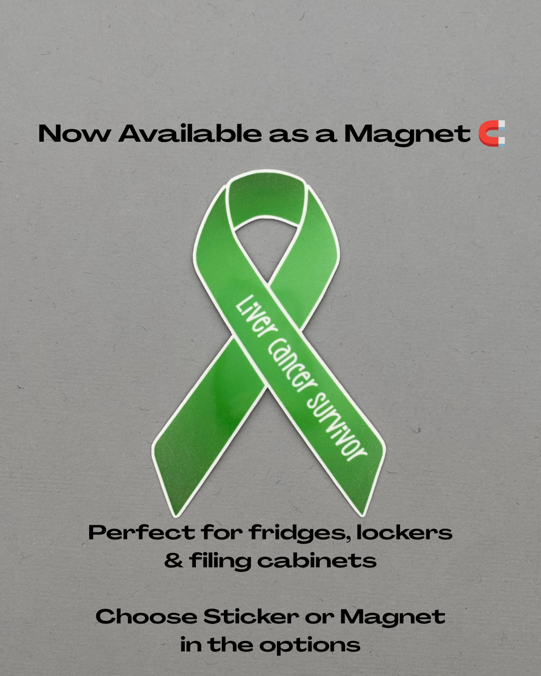 Liver Cancer Survivor Ribbon Sticker or Magnet